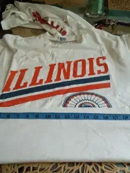 NFL × Vintage VINTAGE NFL ILLINOIS T-SHIRT with 80s LOGO Size US L / EU 52-54 / 3 - 15 Thumbnail