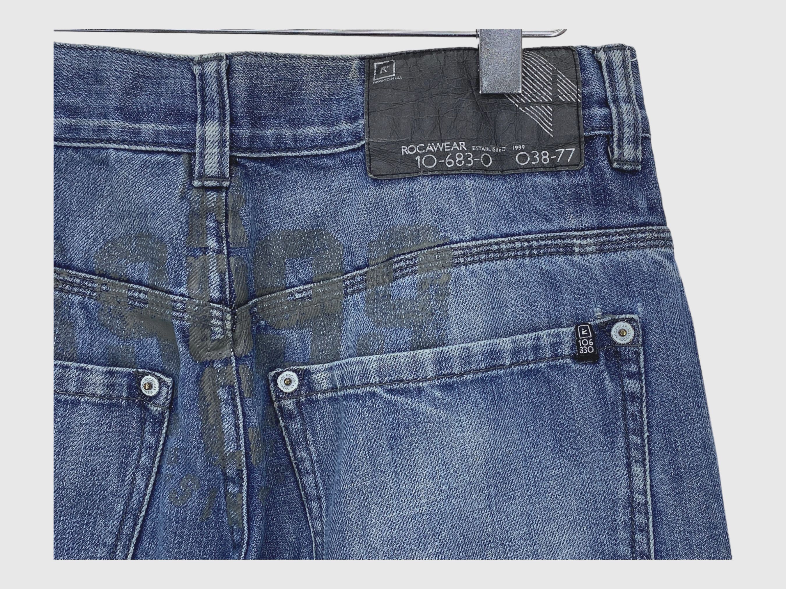 Rocawear Rocawear Jeans Baggy Jeans Hip Hop Skateboard Size US 31 - 11 Thumbnail