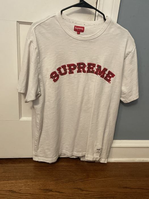 Supreme Supreme Plaid Appliqué S/S Top | Grailed