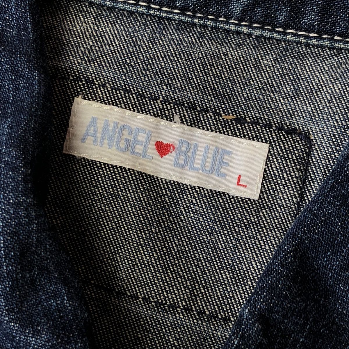 Hysteric Glamour 1990s Angel Blue Constast Stitching Denim Jacket Size US M / EU 48-50 / 2 - 6 Thumbnail