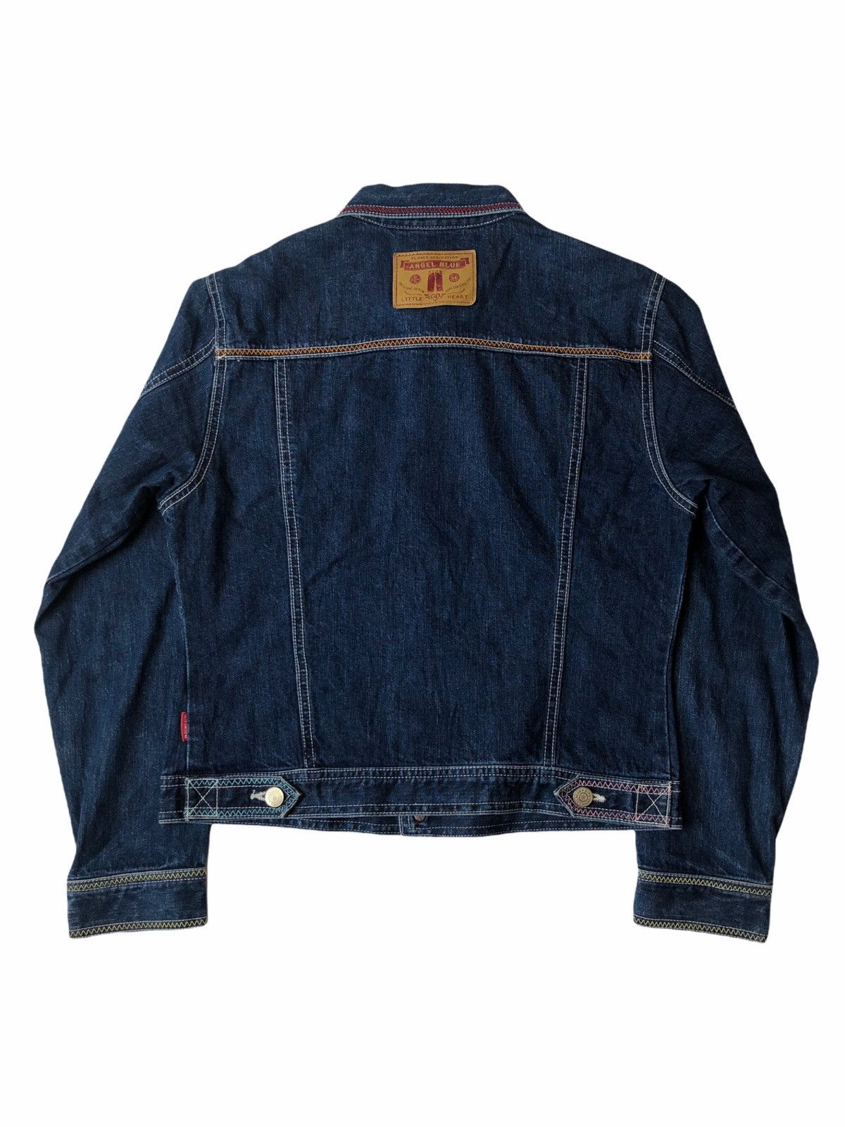 Hysteric Glamour 1990s Angel Blue Constast Stitching Denim Jacket Size US M / EU 48-50 / 2 - 2 Thumbnail