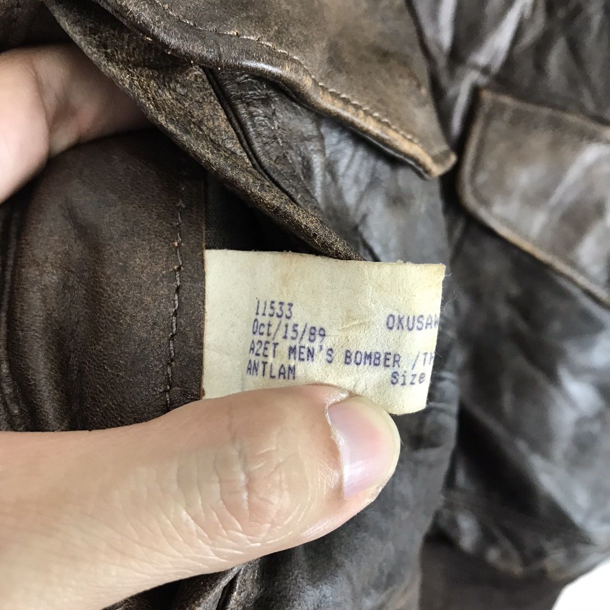 Golden Bear Vtg 70s Golden Bear type A2 bomber leather jacket size 38 Size US XS / EU 42 / 0 - 4 Thumbnail