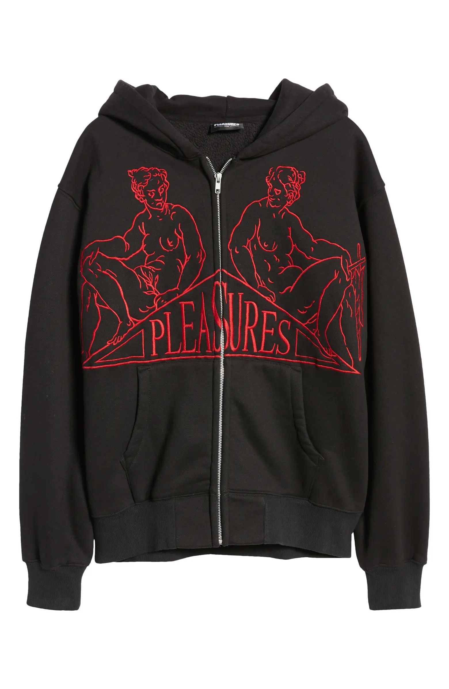 Pleasures Pleasures Squeeze Up Embroidered Zip-Up Hoodie Size US L / EU 52-54 / 3 - 1 Preview