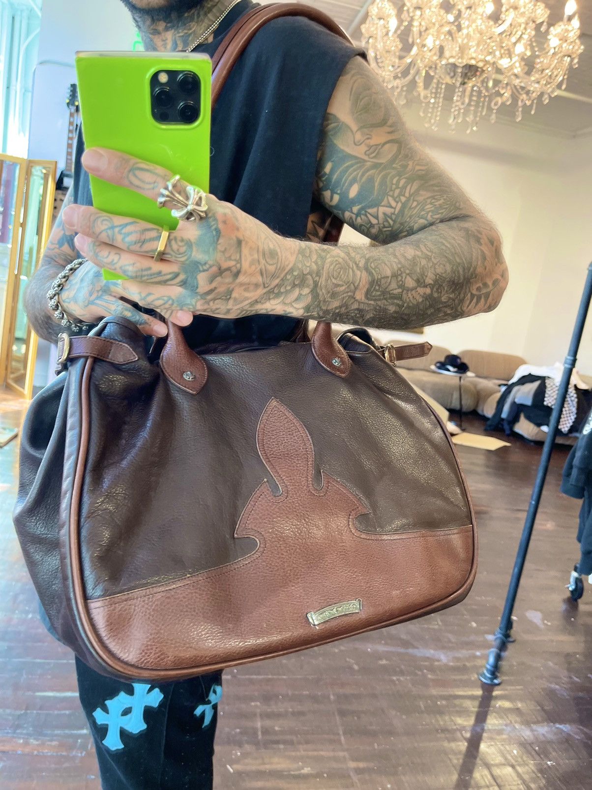 Chrome Hearts Chrome Hearts XL HUGE Travel Duffle Vacation Bag Luggage