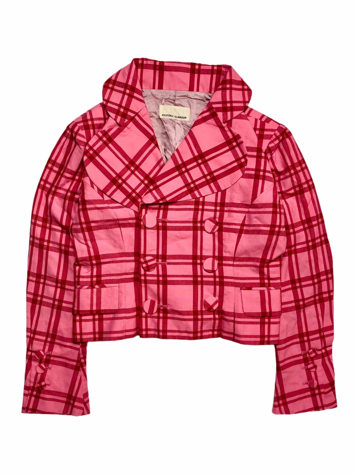 Hysteric Glamour 1980s Hysteric Glamour - Cropped Pink Blazer Size M / US 6-8 / IT 42-44 - 1 Thumbnail