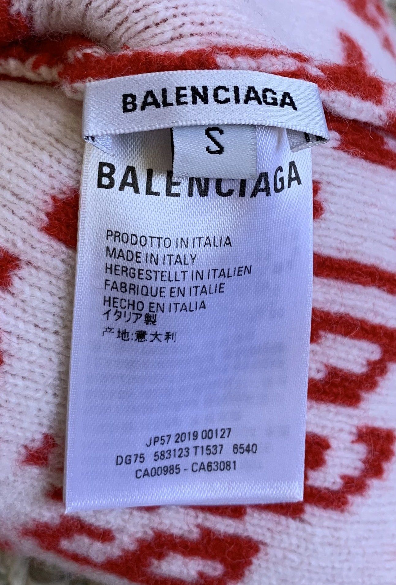 Balenciaga Balenciaga Wave Logo Beanie Hat Size ONE SIZE - 3 Thumbnail