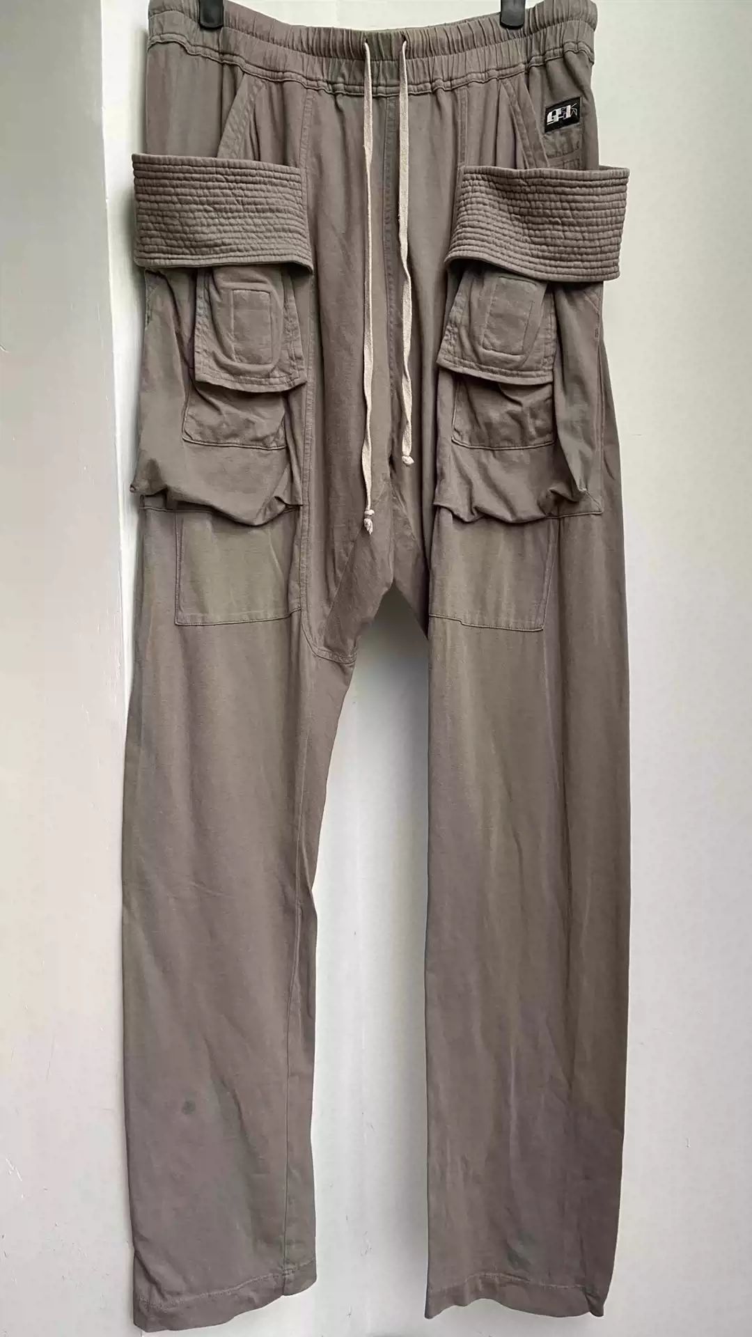 Pre-owned Rick Owens Double Ring Pants In Grey