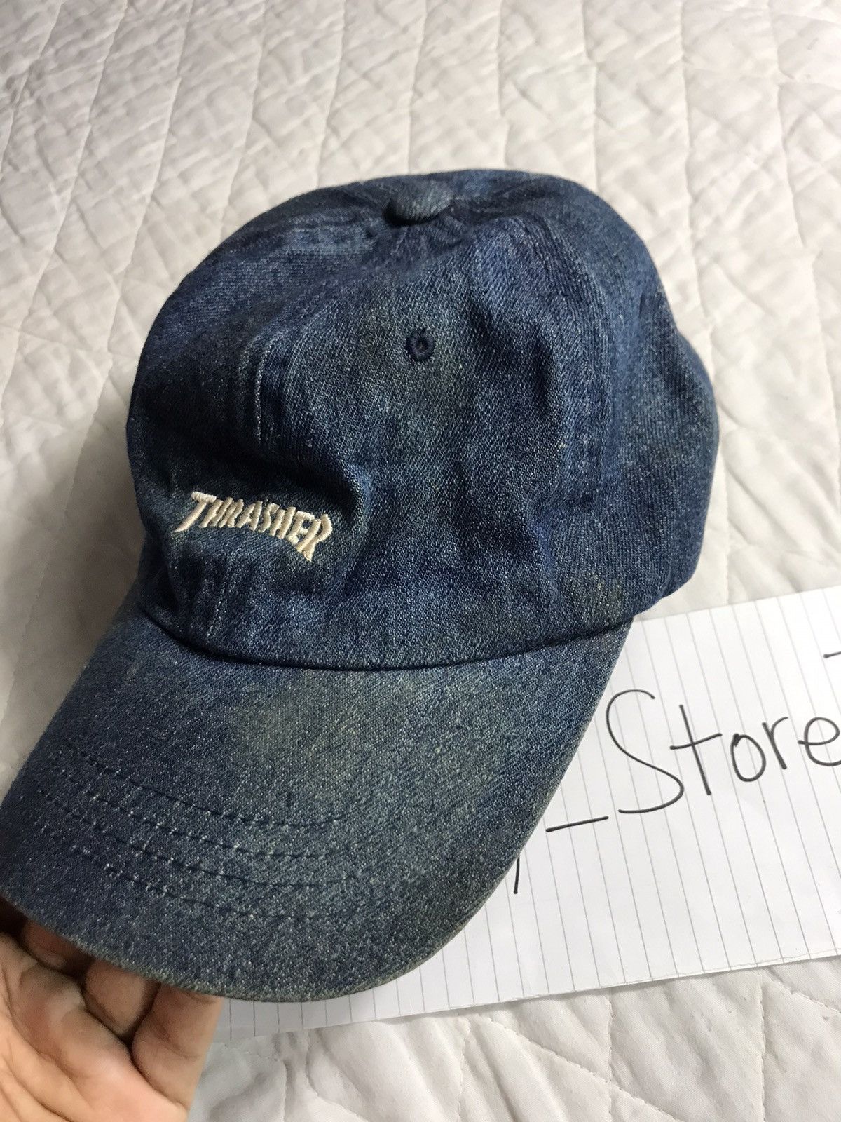 Thrasher × Vintage Vintage Embroidery Thrasher Denim Cap Size ONE SIZE - 4 Thumbnail