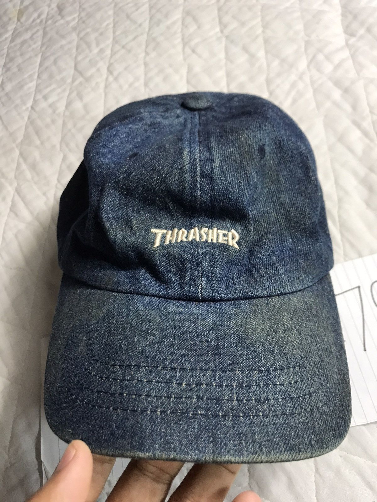 Thrasher × Vintage Vintage Embroidery Thrasher Denim Cap Size ONE SIZE - 3 Thumbnail