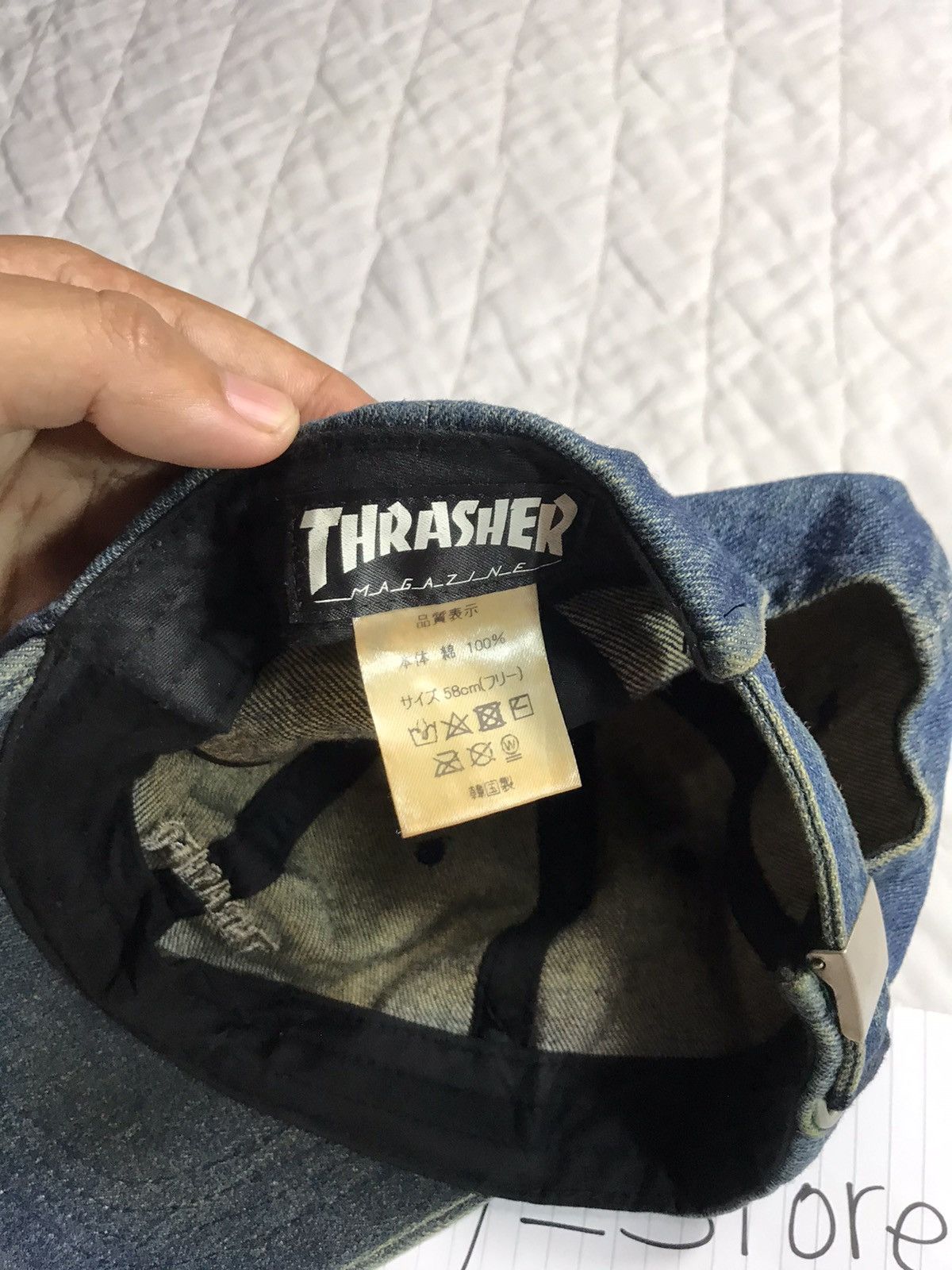 Thrasher × Vintage Vintage Embroidery Thrasher Denim Cap Size ONE SIZE - 7 Thumbnail