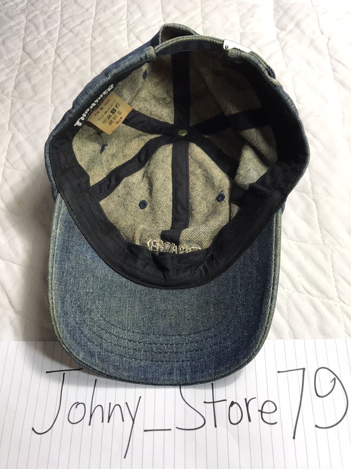 Thrasher × Vintage Vintage Embroidery Thrasher Denim Cap Size ONE SIZE - 6 Thumbnail
