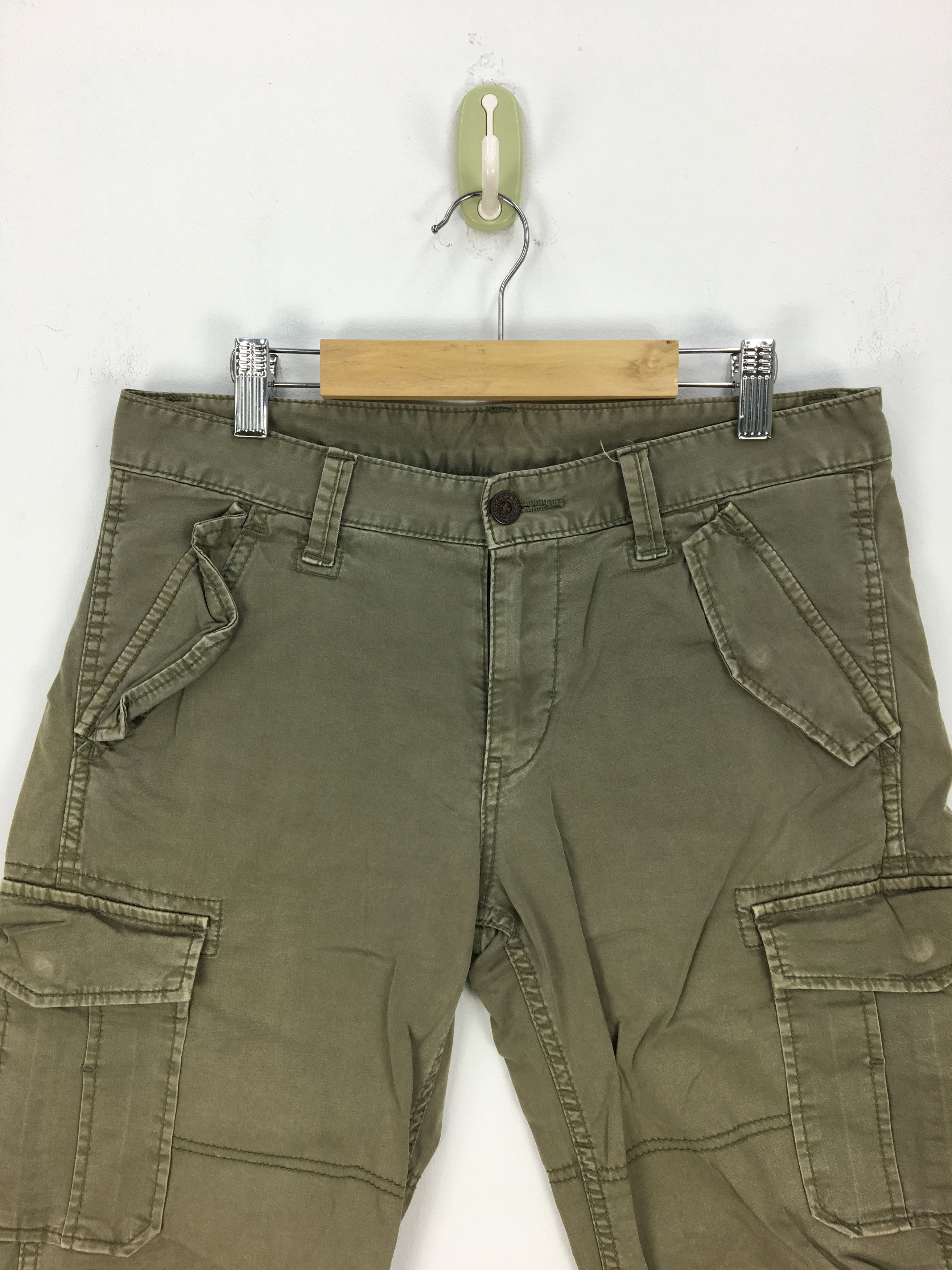 Japanese Brand × Vintage Japanese Cargo Pants Tactical Multi Pocket Utility Pants Size US 30 / EU 46 - 4 Thumbnail