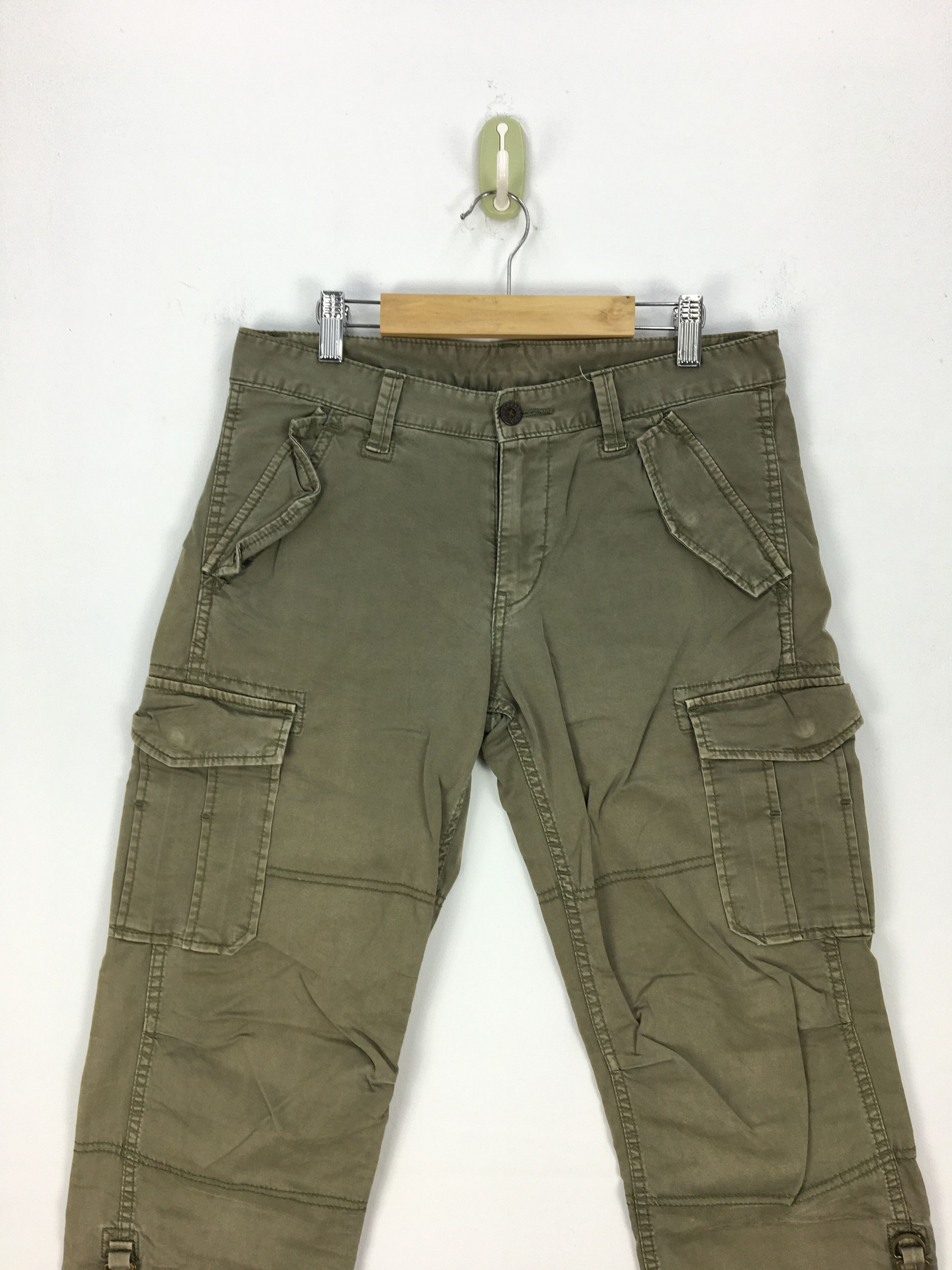Japanese Brand × Vintage Japanese Cargo Pants Tactical Multi Pocket Utility Pants Size US 30 / EU 46 - 5 Thumbnail