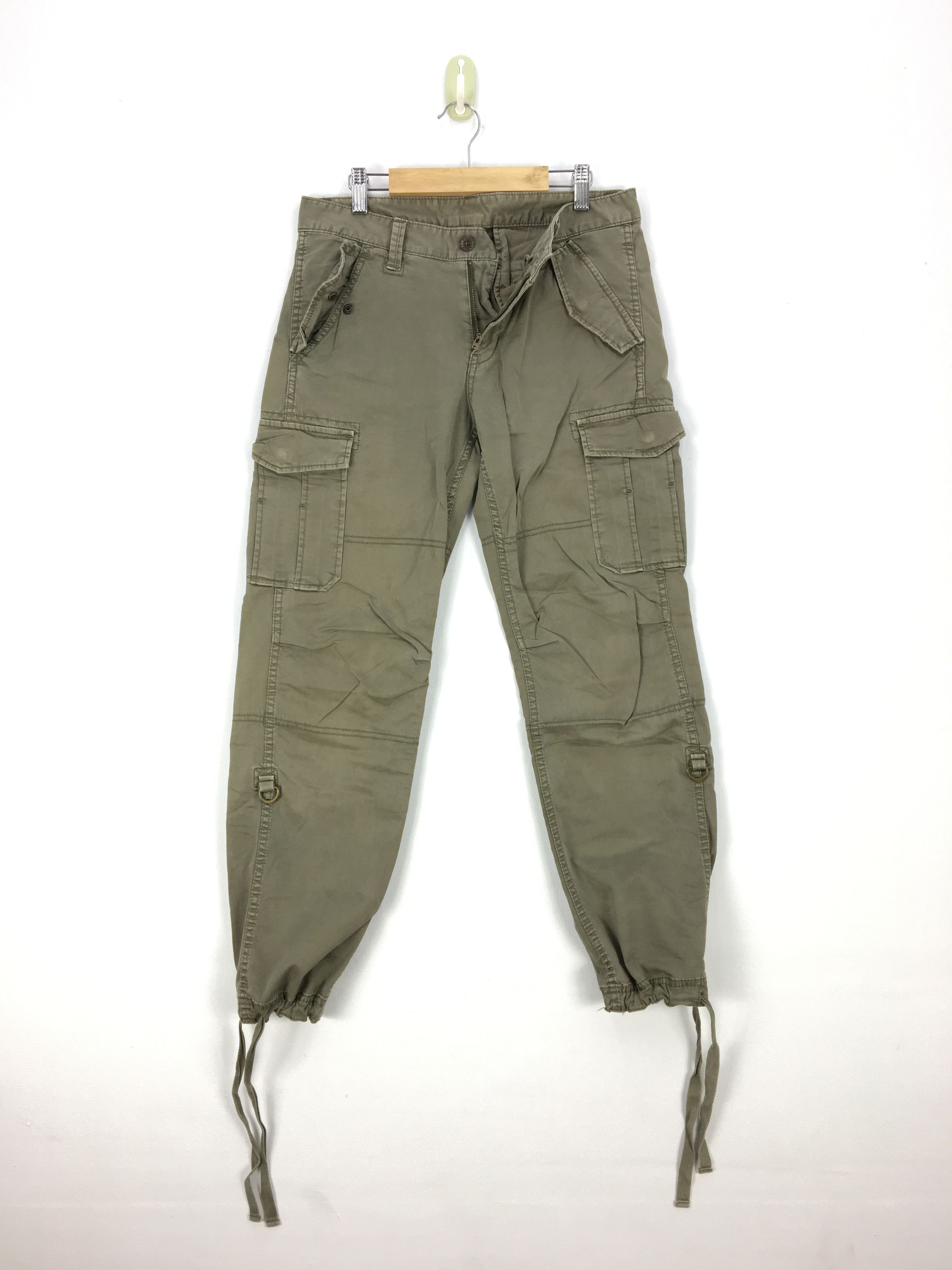 Japanese Brand × Vintage Japanese Cargo Pants Tactical Multi Pocket Utility Pants Size US 30 / EU 46 - 15 Thumbnail