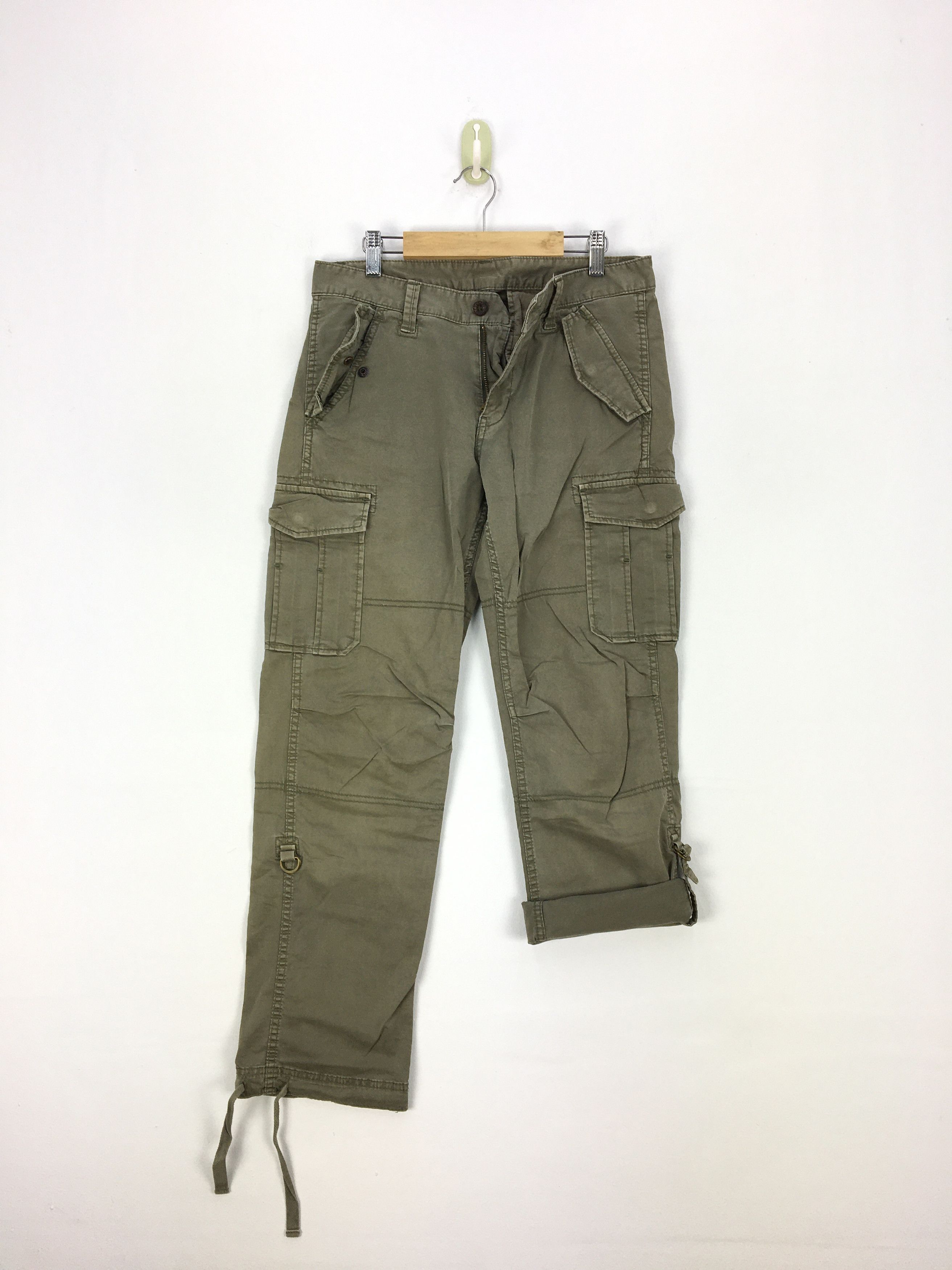 Japanese Brand × Vintage Japanese Cargo Pants Tactical Multi Pocket Utility Pants Size US 30 / EU 46 - 16 Thumbnail