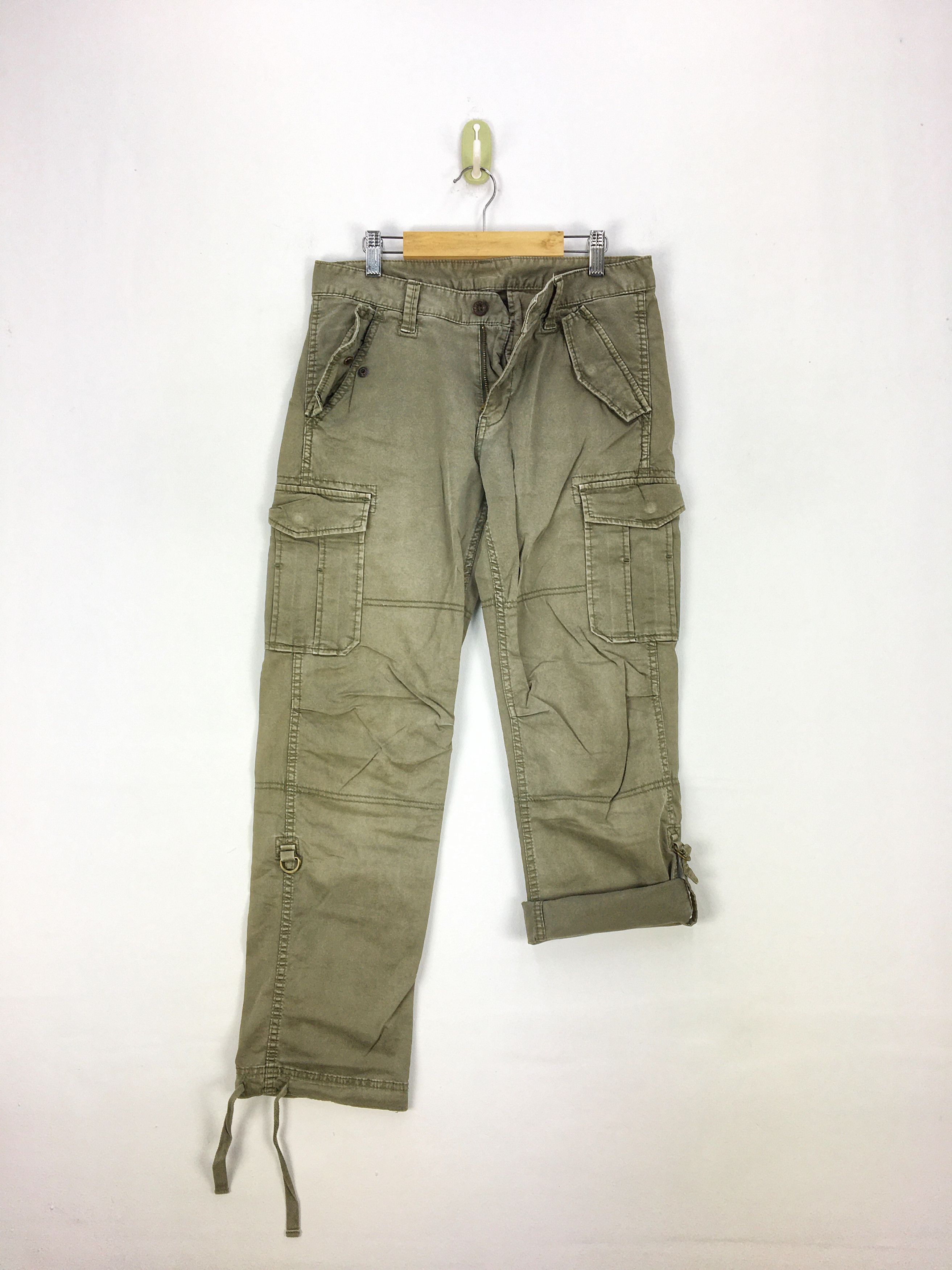 Japanese Brand × Vintage Japanese Cargo Pants Tactical Multi Pocket Utility Pants Size US 30 / EU 46 - 3 Thumbnail