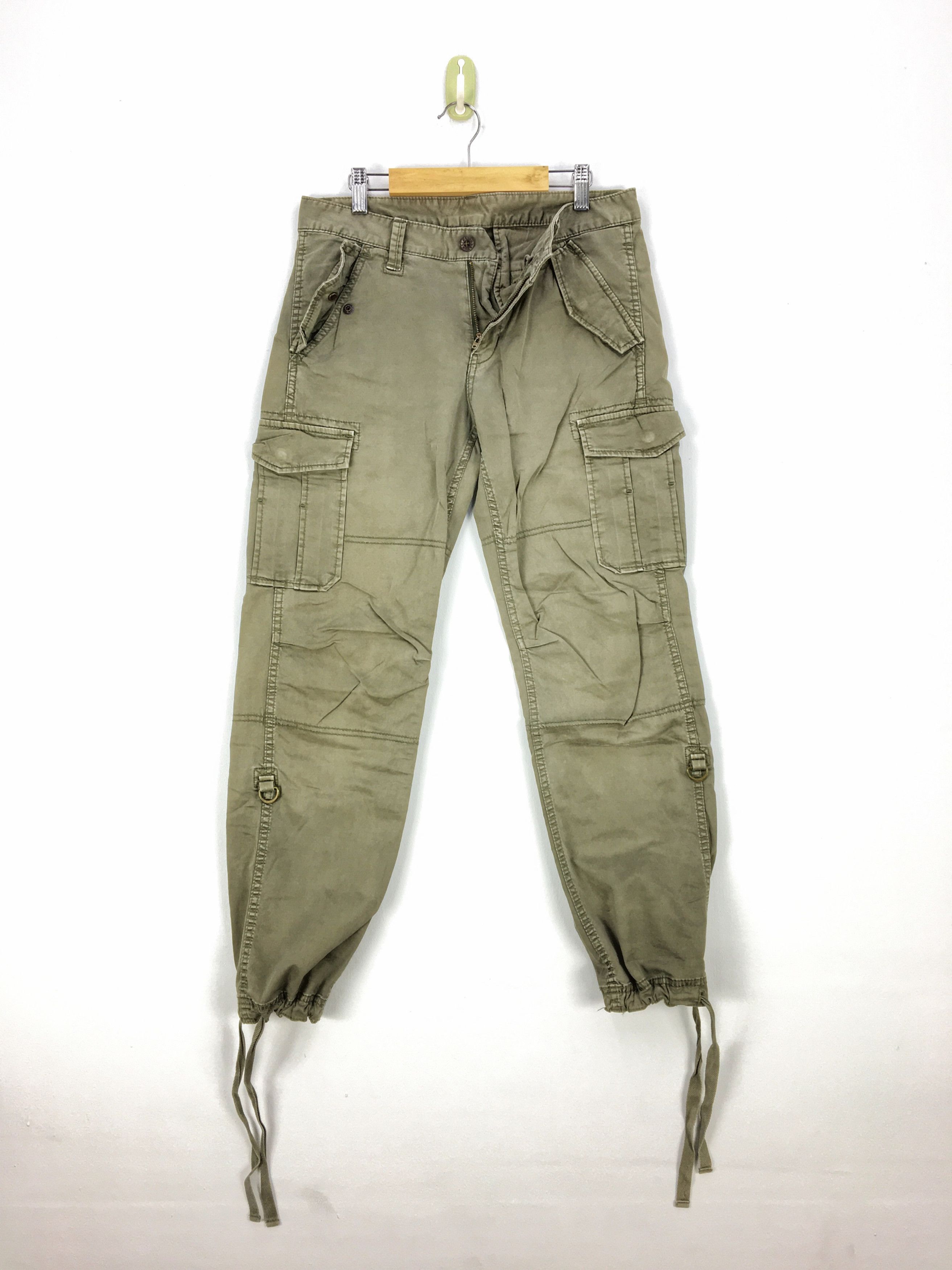 Japanese Brand × Vintage Japanese Cargo Pants Tactical Multi Pocket Utility Pants Size US 30 / EU 46 - 2 Thumbnail