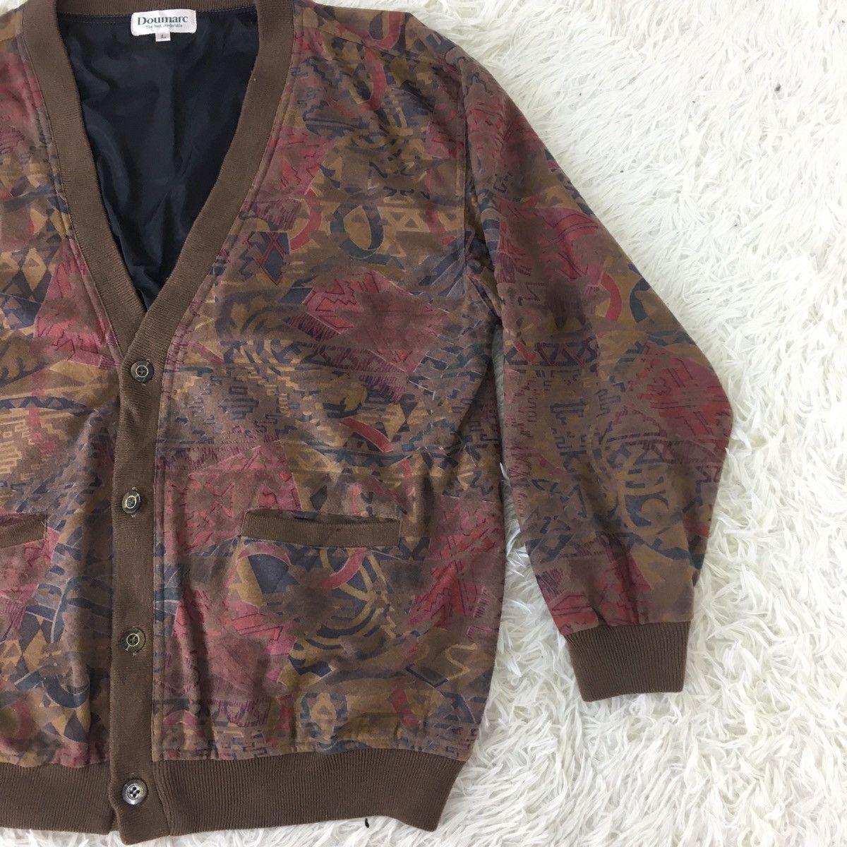 Japanese Brand Japanese Velvet Cardigan Size US L / EU 52-54 / 3 - 4 Thumbnail