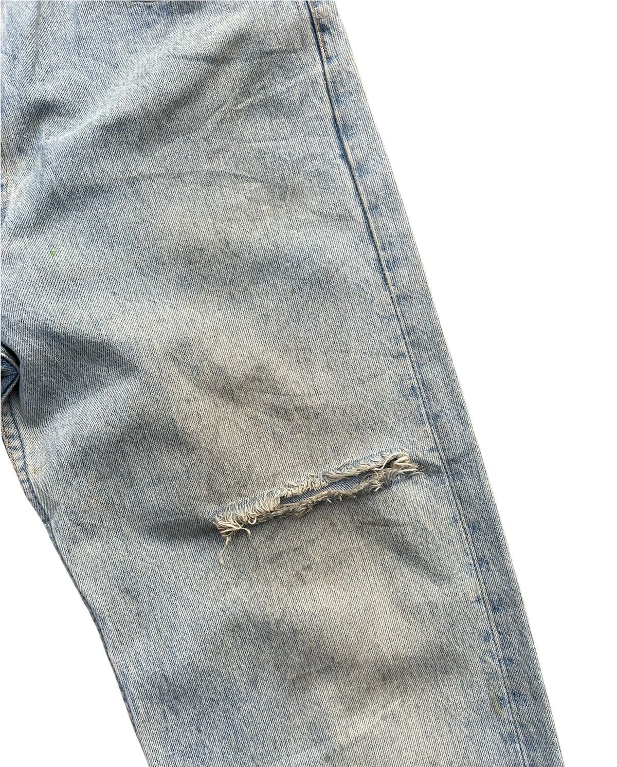 Levi's Vintage Levi’s 501 e 1994 Aging Faded Distressed Denim Size US 35 - 7 Thumbnail