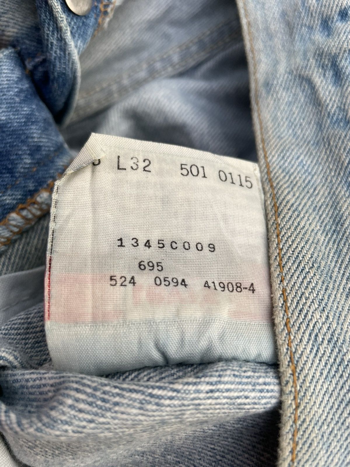 Levi's Vintage Levi’s 501 e 1994 Aging Faded Distressed Denim Size US 35 - 16 Thumbnail