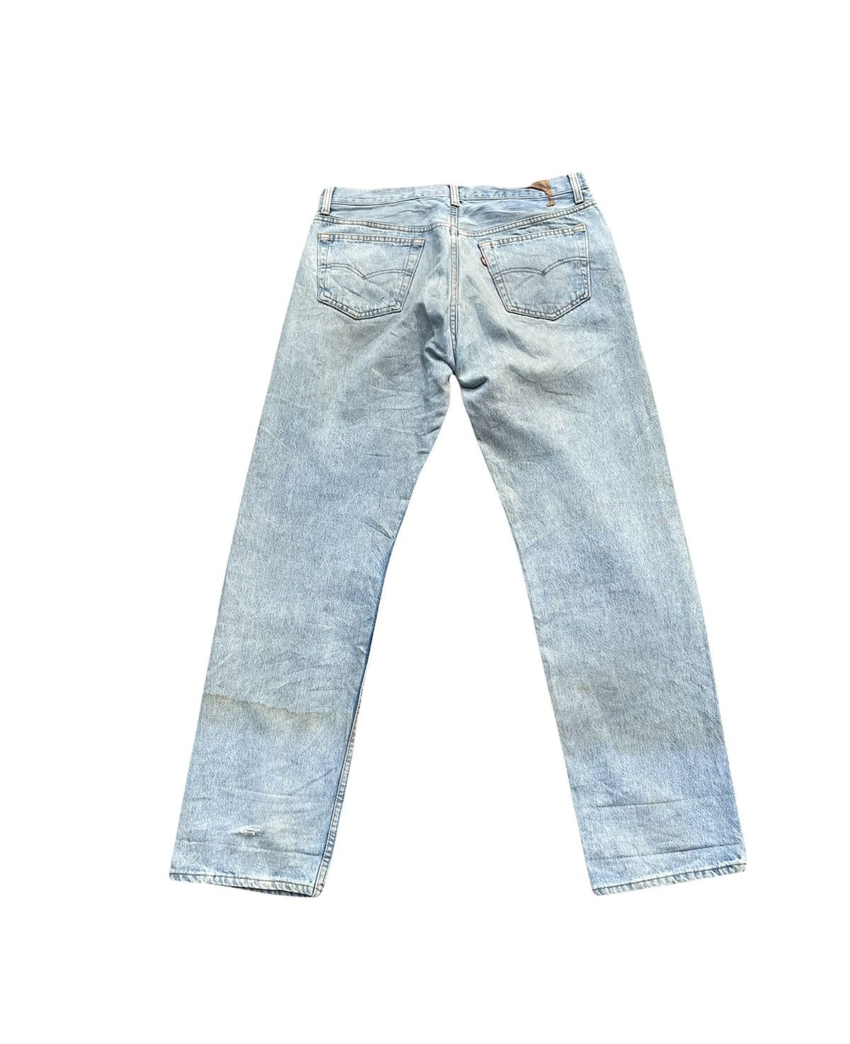 Levi's Vintage Levi’s 501 e 1994 Aging Faded Distressed Denim Size US 35 - 9 Thumbnail