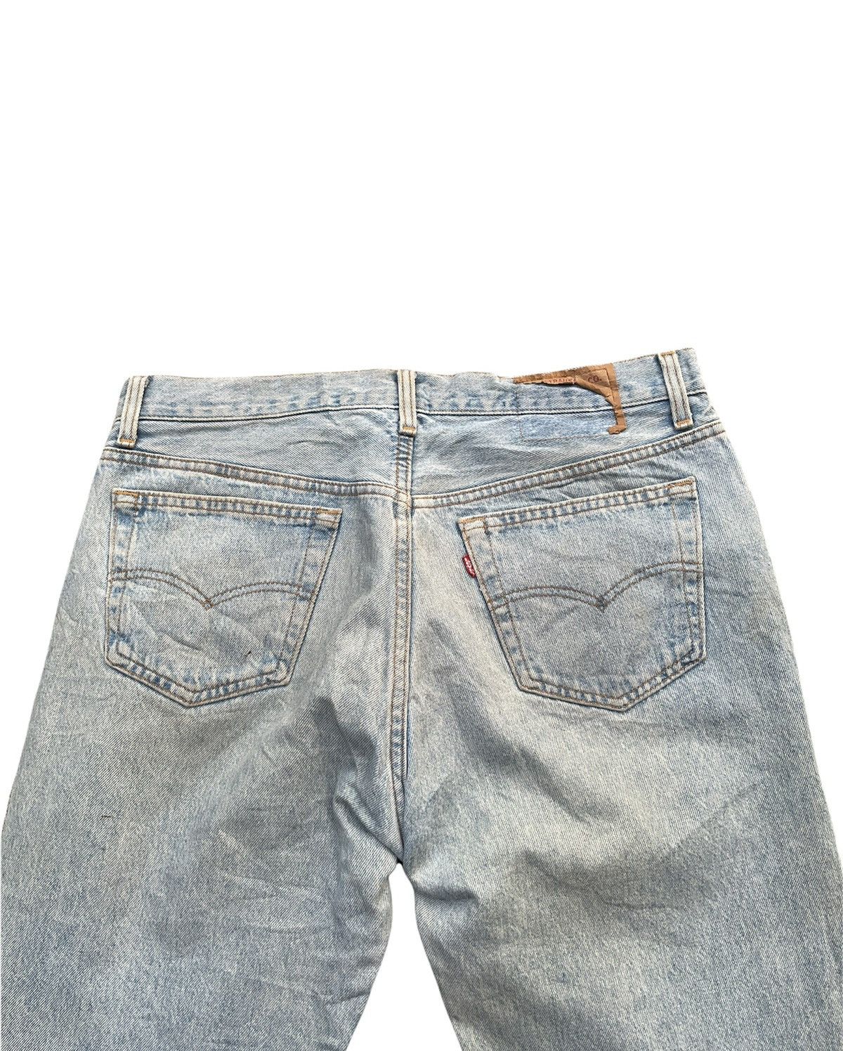 Levi's Vintage Levi’s 501 e 1994 Aging Faded Distressed Denim Size US 35 - 12 Thumbnail