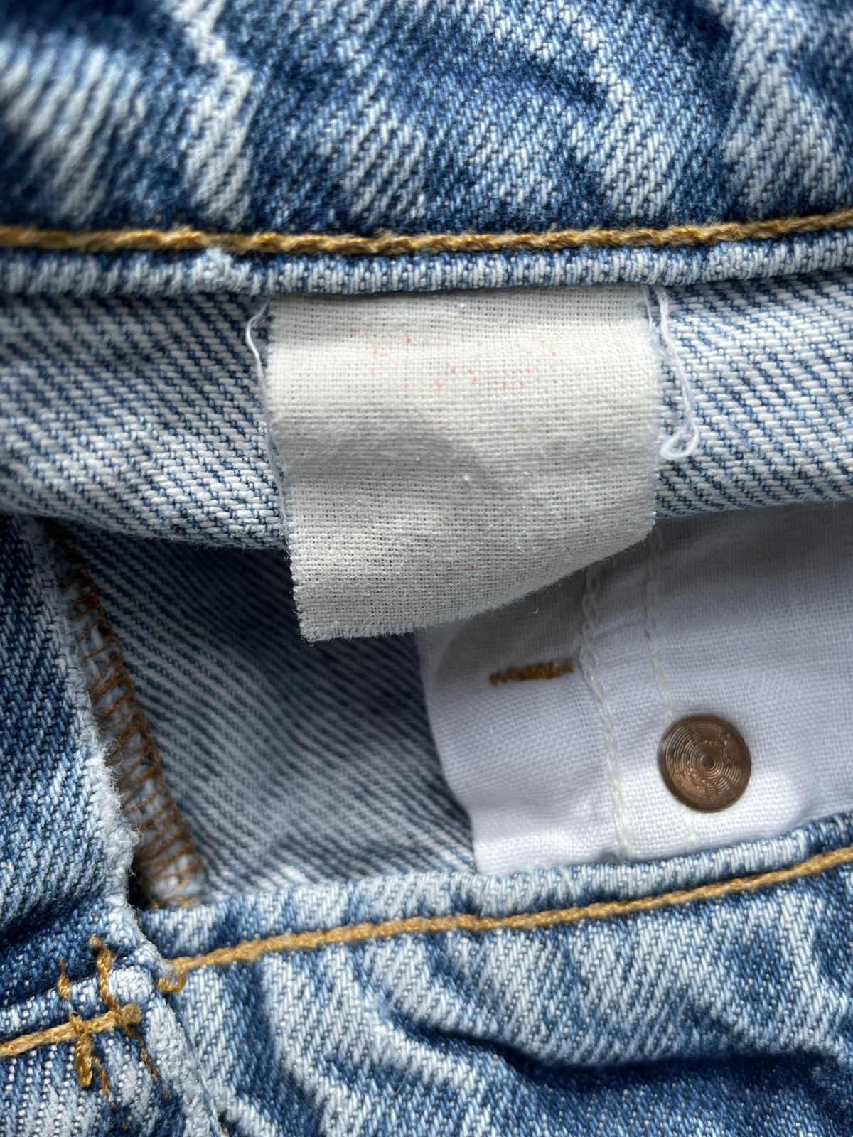 Levi's × Vintage Levis 505 e Orange Tag Vintage 90’s Aging Rework Denim Size US 35 - 18 Thumbnail