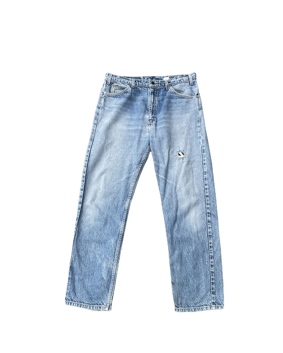 Levi's × Vintage Levis 505 e Orange Tag Vintage 90’s Aging Rework Denim Size US 35 - 1 Thumbnail
