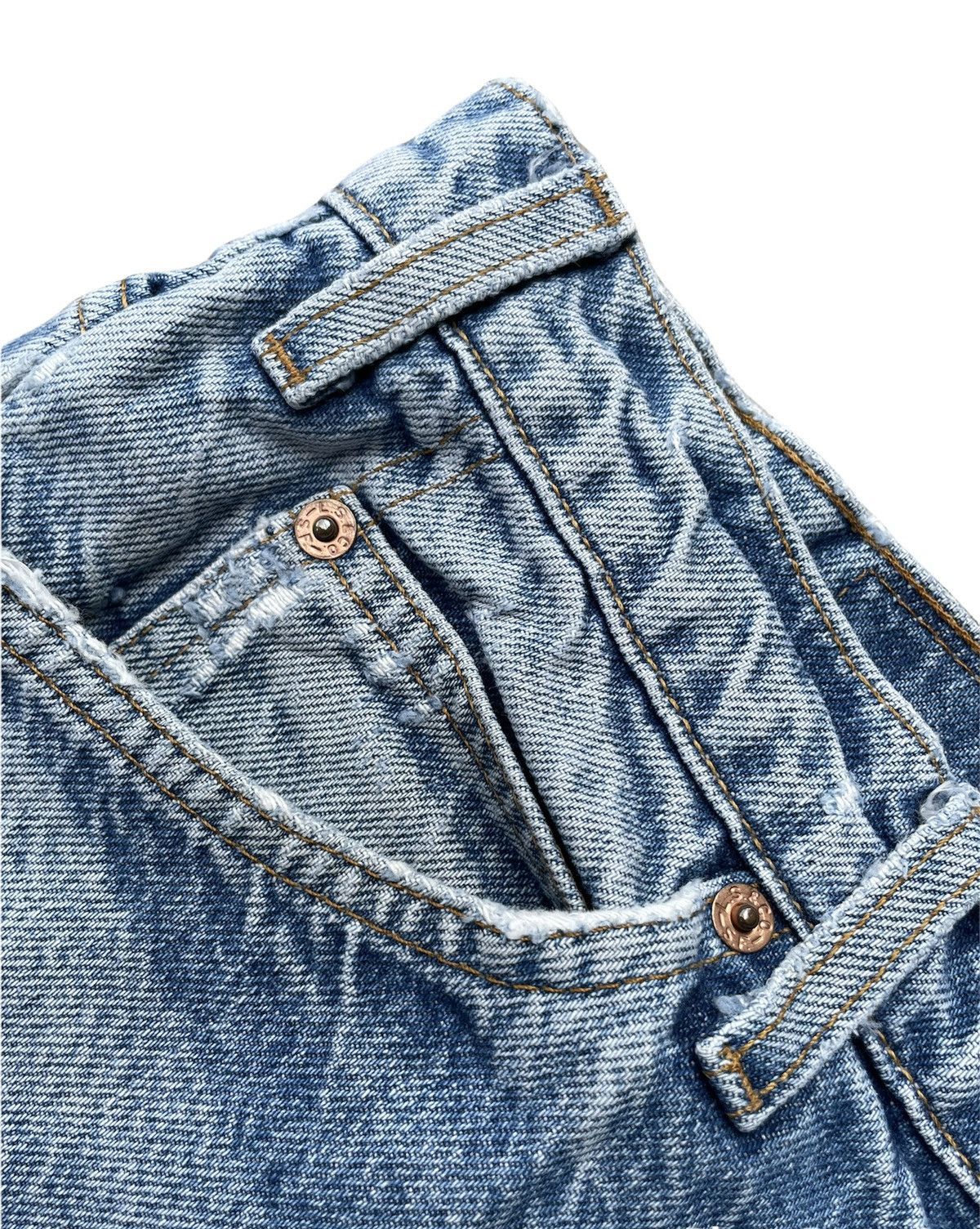 Levi's × Vintage Levis 505 e Orange Tag Vintage 90’s Aging Rework Denim Size US 35 - 8 Thumbnail
