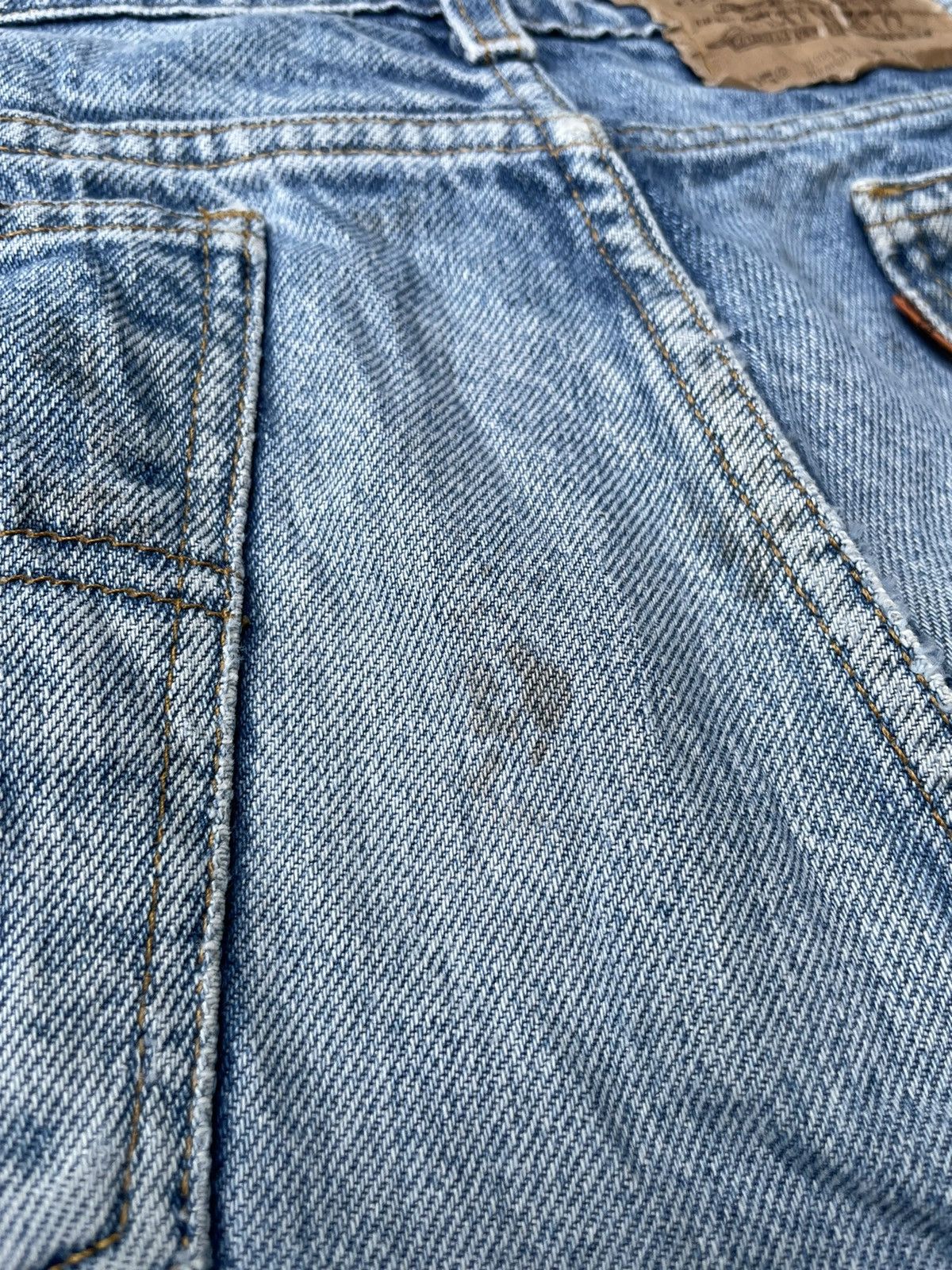 Levi's × Vintage Levis 505 e Orange Tag Vintage 90’s Aging Rework Denim Size US 35 - 16 Thumbnail