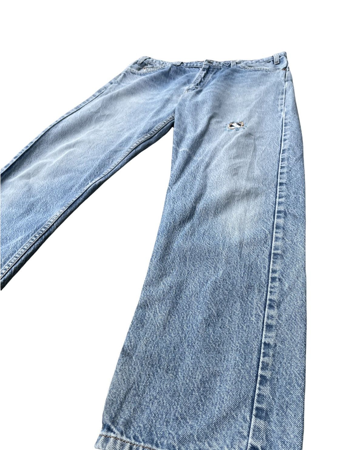 Levi's × Vintage Levis 505 e Orange Tag Vintage 90’s Aging Rework Denim Size US 35 - 4 Thumbnail