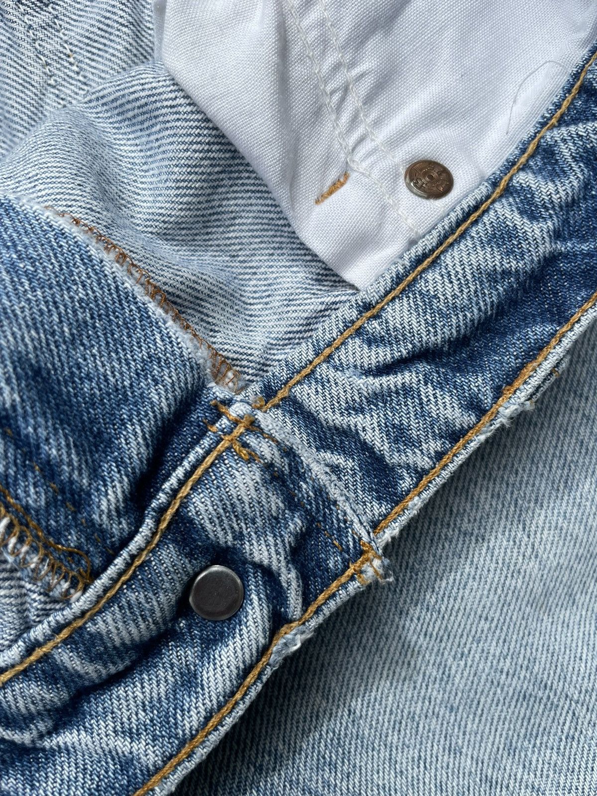 Levi's × Vintage Levis 505 e Orange Tag Vintage 90’s Aging Rework Denim Size US 35 - 19 Thumbnail