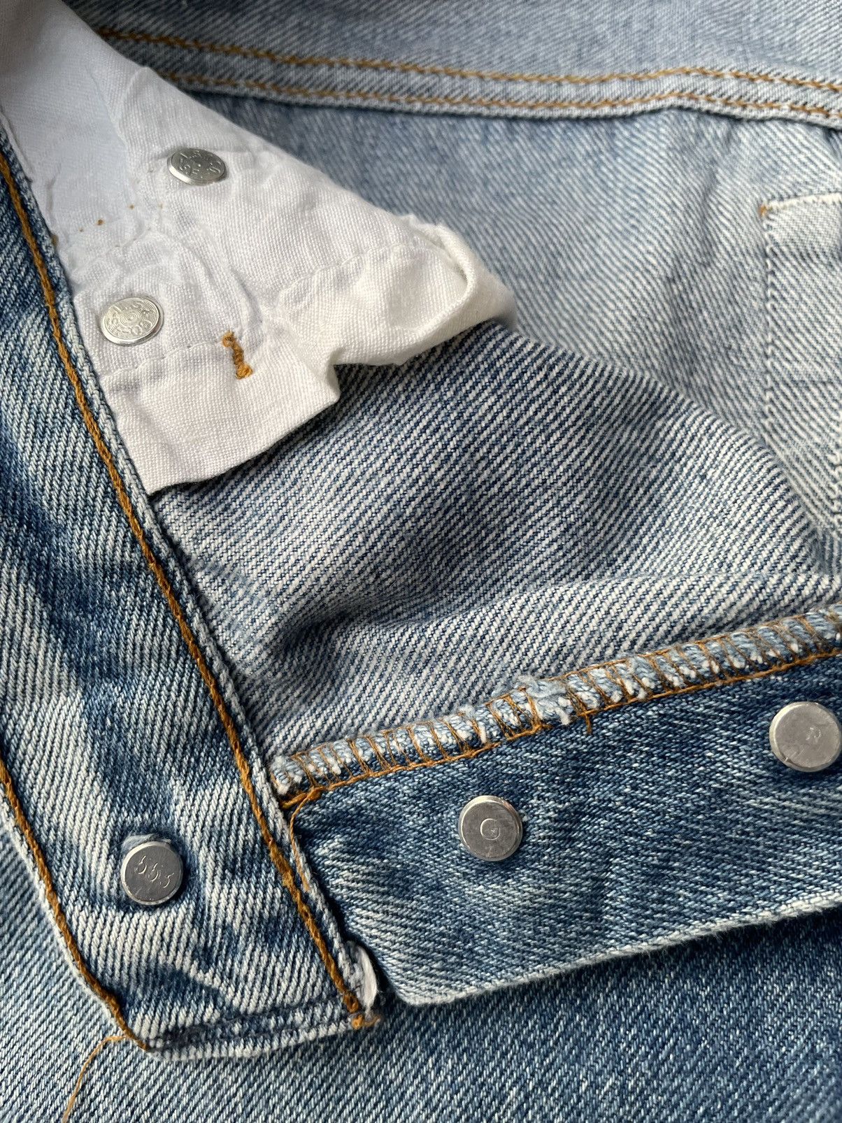 Levi's × Vintage Vintage Levi’s 501 e 1989 Aging Faded Distressed Denim Size US 28 / EU 44 - 16 Thumbnail