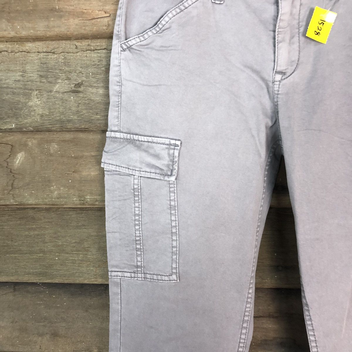 Japanese Brand DLL Uniqlo Grey utility Cargo Multipocket Pants #1528 Size US 27 - 4 Thumbnail