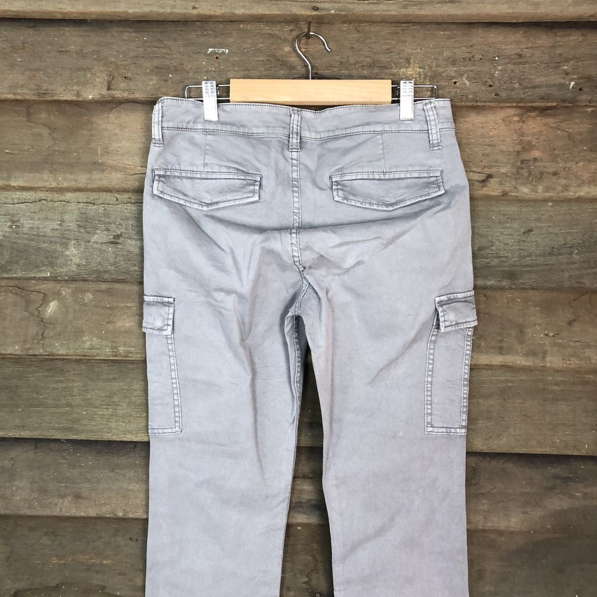 Japanese Brand DLL Uniqlo Grey utility Cargo Multipocket Pants #1528 Size US 27 - 10 Thumbnail