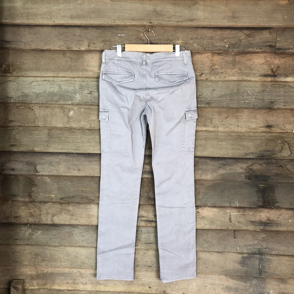 Japanese Brand DLL Uniqlo Grey utility Cargo Multipocket Pants #1528 Size US 27 - 9 Thumbnail