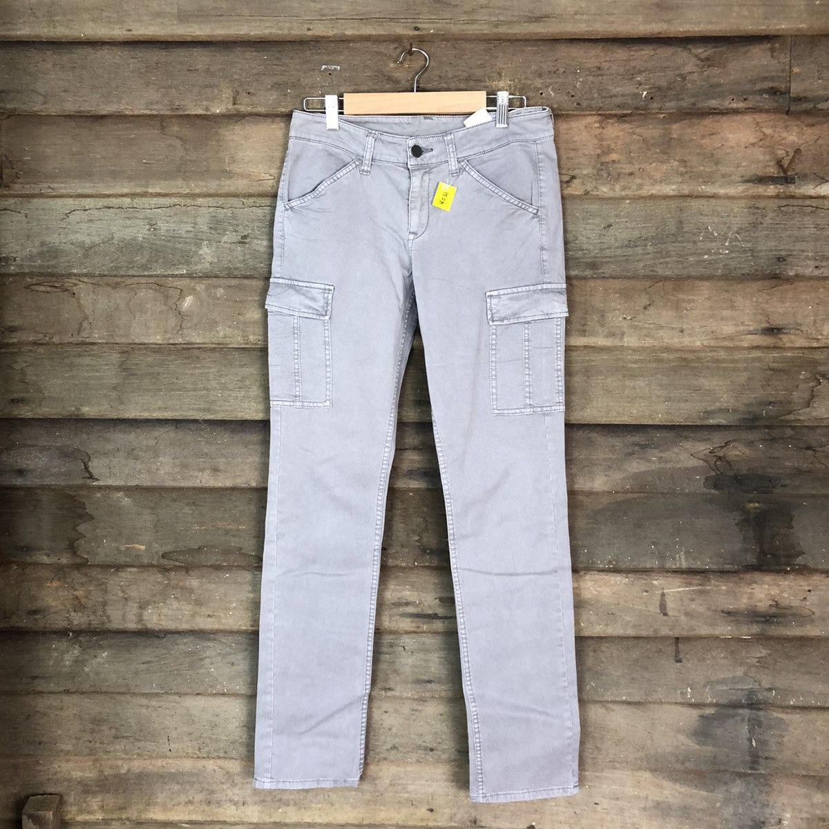 Japanese Brand DLL Uniqlo Grey utility Cargo Multipocket Pants #1528 Size US 27 - 1 Thumbnail
