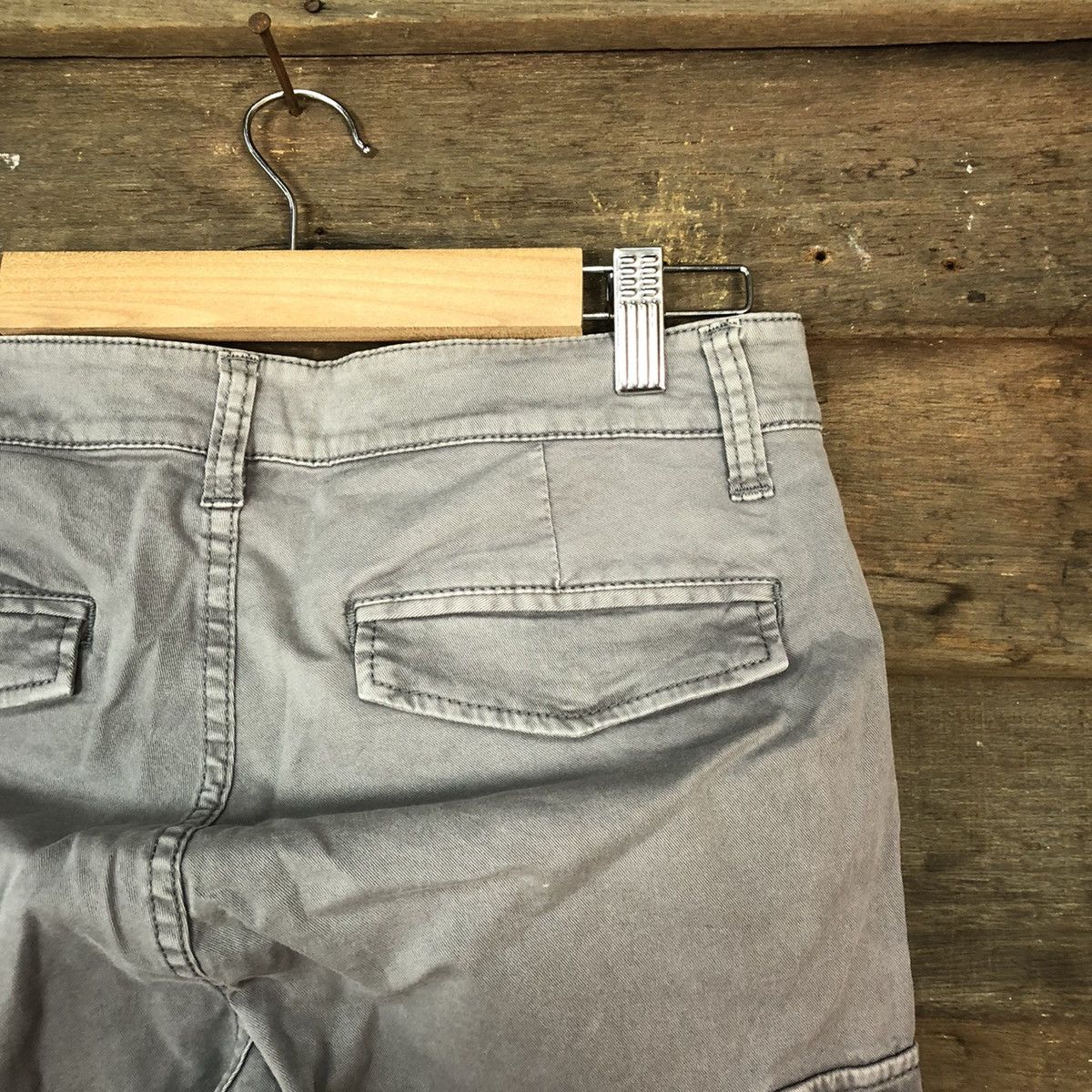 Japanese Brand DLL Uniqlo Grey utility Cargo Multipocket Pants #1528 Size US 27 - 13 Thumbnail