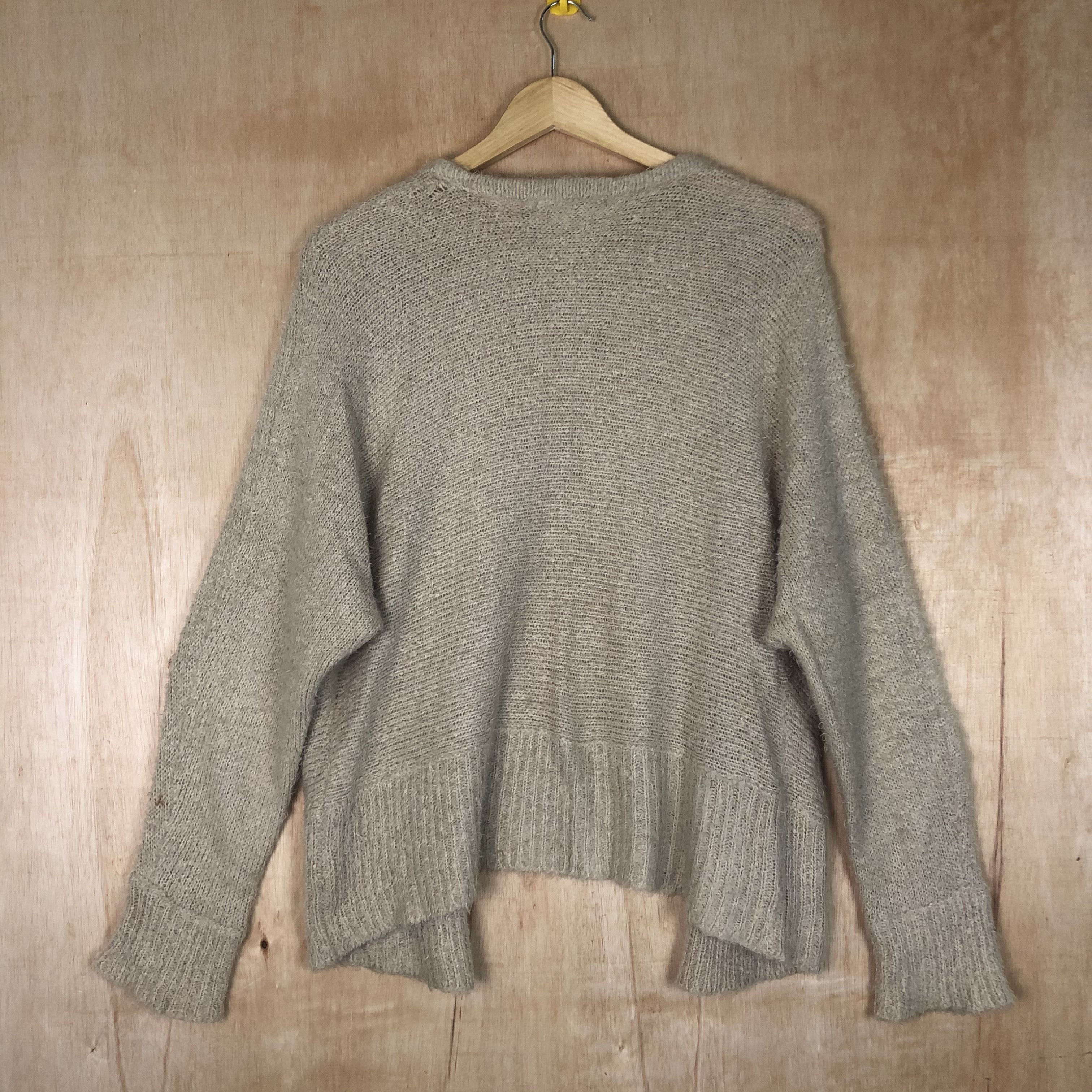 Homespun Knitwear × Japanese Brand DLL 22 Octobre brown mohair japan Cardigan knitwear #c033 Size M / US 6-8 / IT 42-44 - 9 Thumbnail