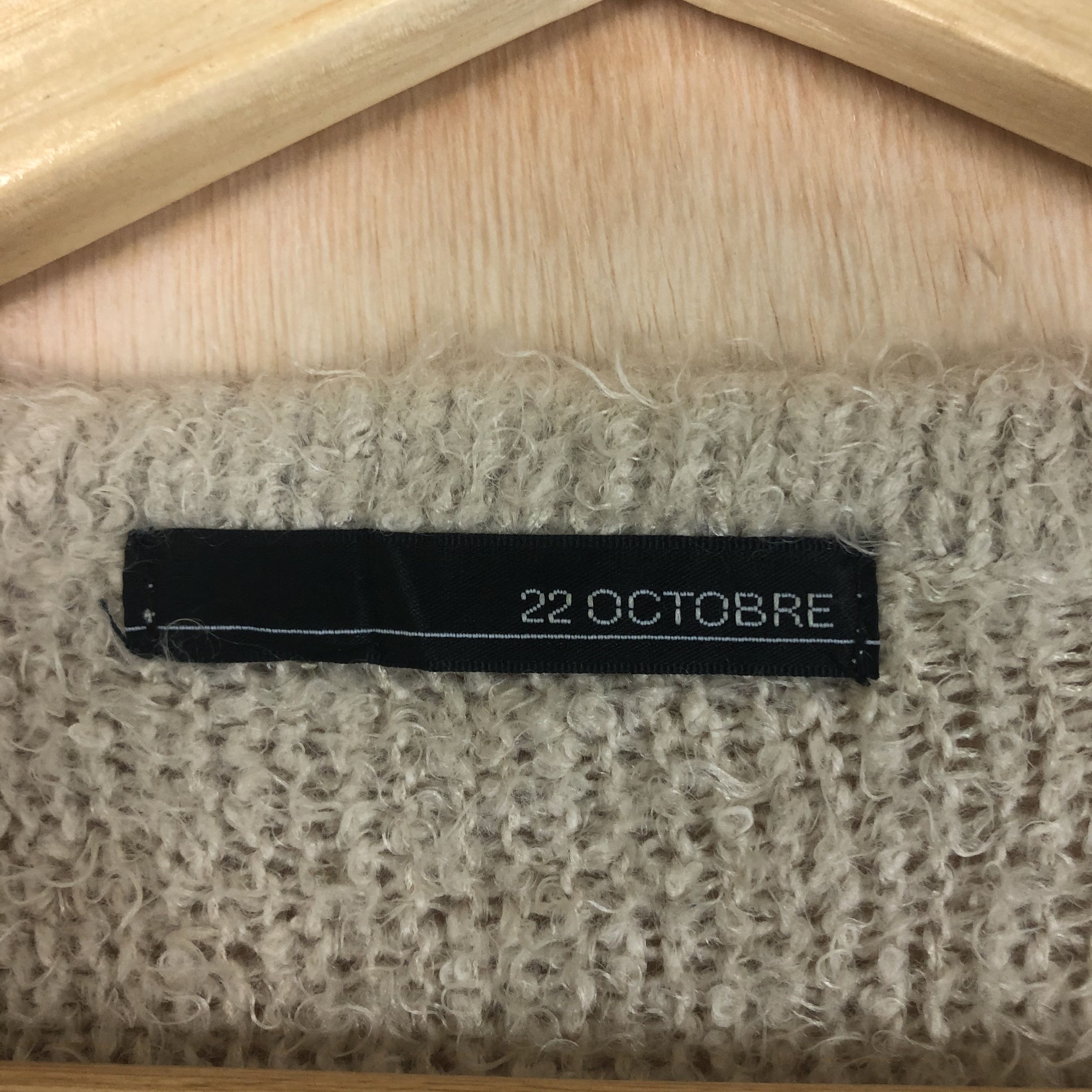 Homespun Knitwear × Japanese Brand DLL 22 Octobre brown mohair japan Cardigan knitwear #c033 Size M / US 6-8 / IT 42-44 - 8 Thumbnail