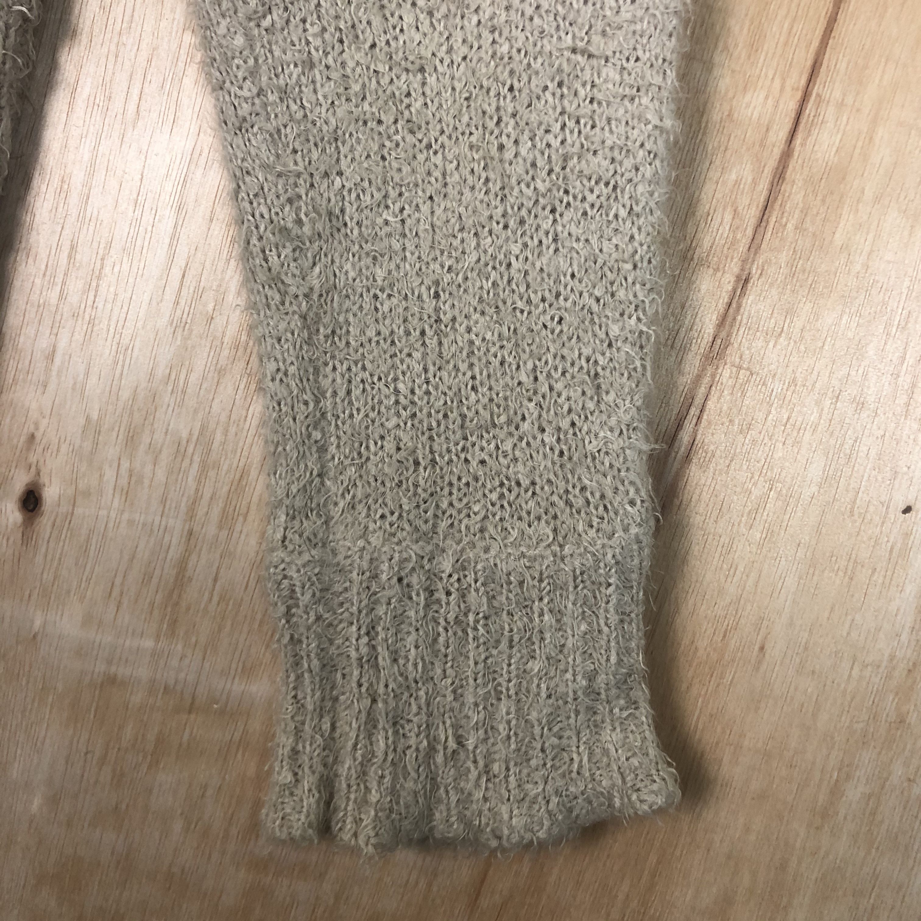 Homespun Knitwear × Japanese Brand DLL 22 Octobre brown mohair japan Cardigan knitwear #c033 Size M / US 6-8 / IT 42-44 - 5 Thumbnail
