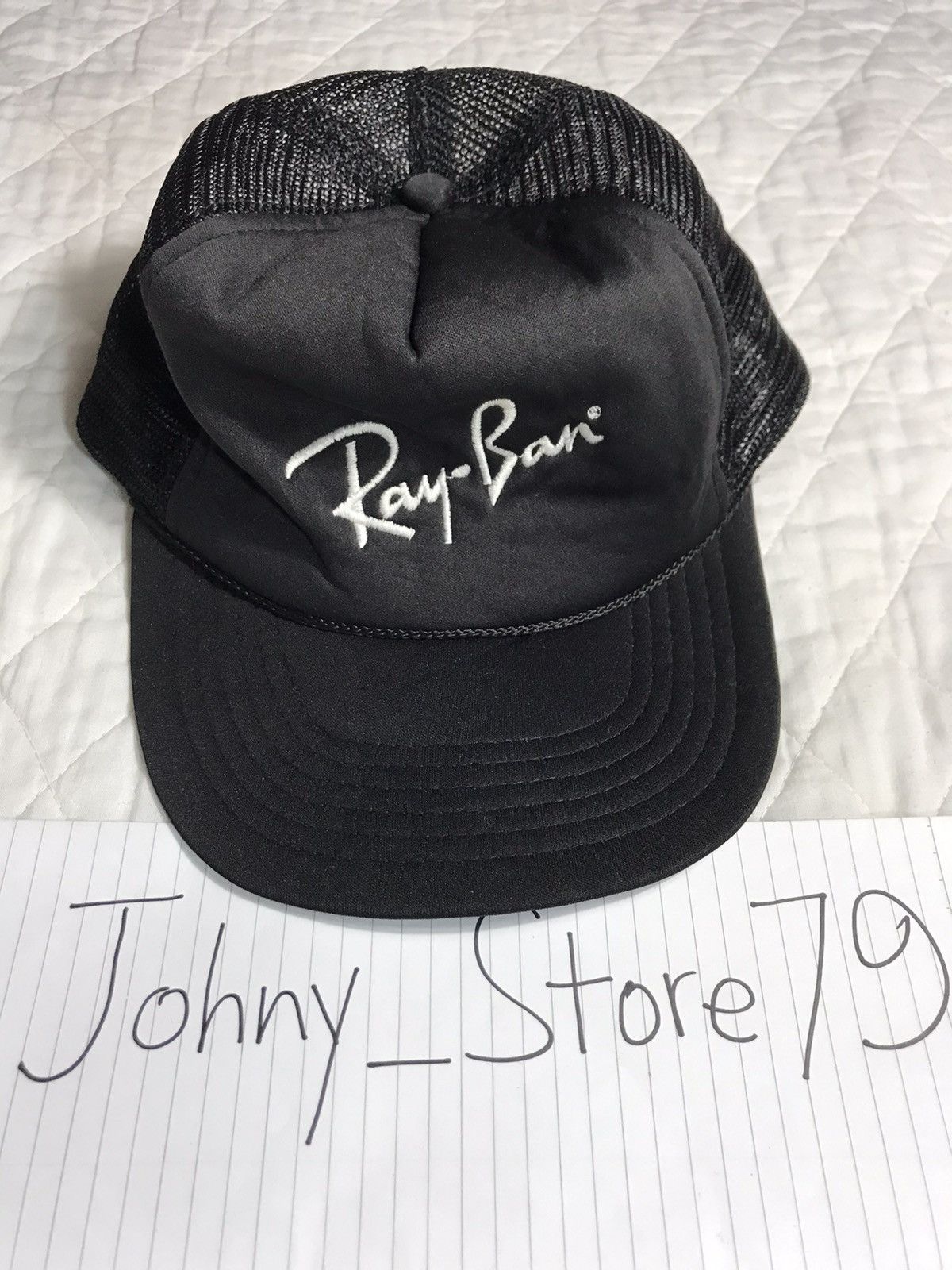 RayBan × Vintage Vintage Rare RAYBAN Embroidery Trucker Cap Size ONE SIZE - 2 Thumbnail