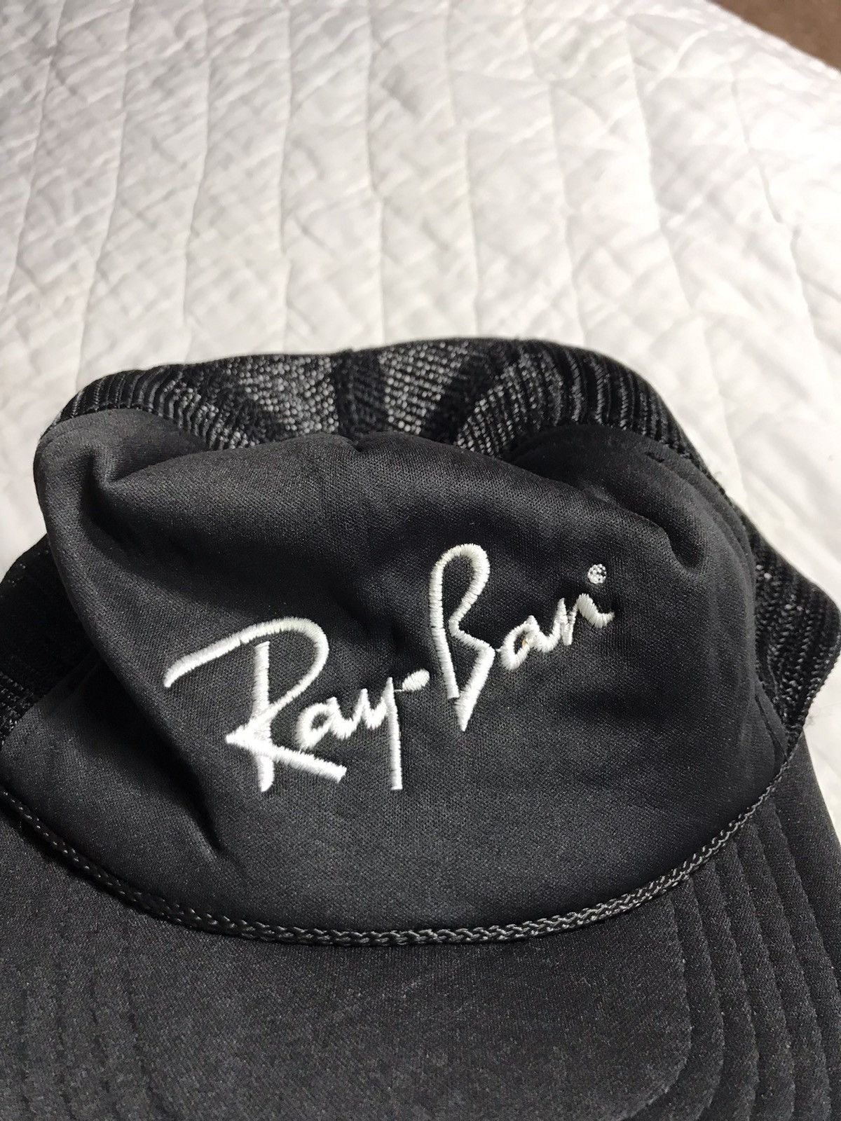 RayBan × Vintage Vintage Rare RAYBAN Embroidery Trucker Cap Size ONE SIZE - 4 Thumbnail