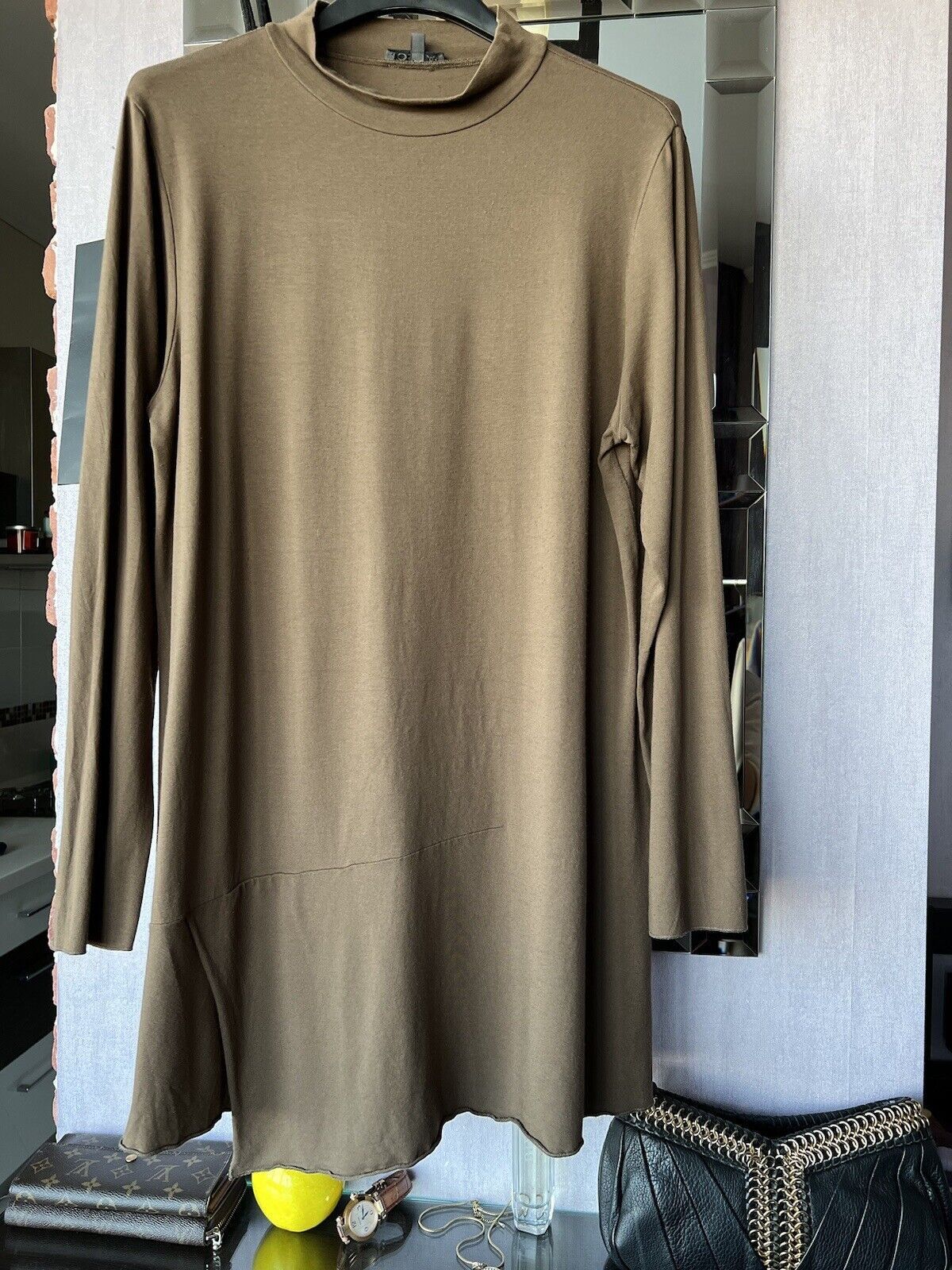 OSKA OSKA Tunic Dress Viscose Blend Brown Size 3 Size M / US 6-8 / IT 42-44 - 4 Thumbnail