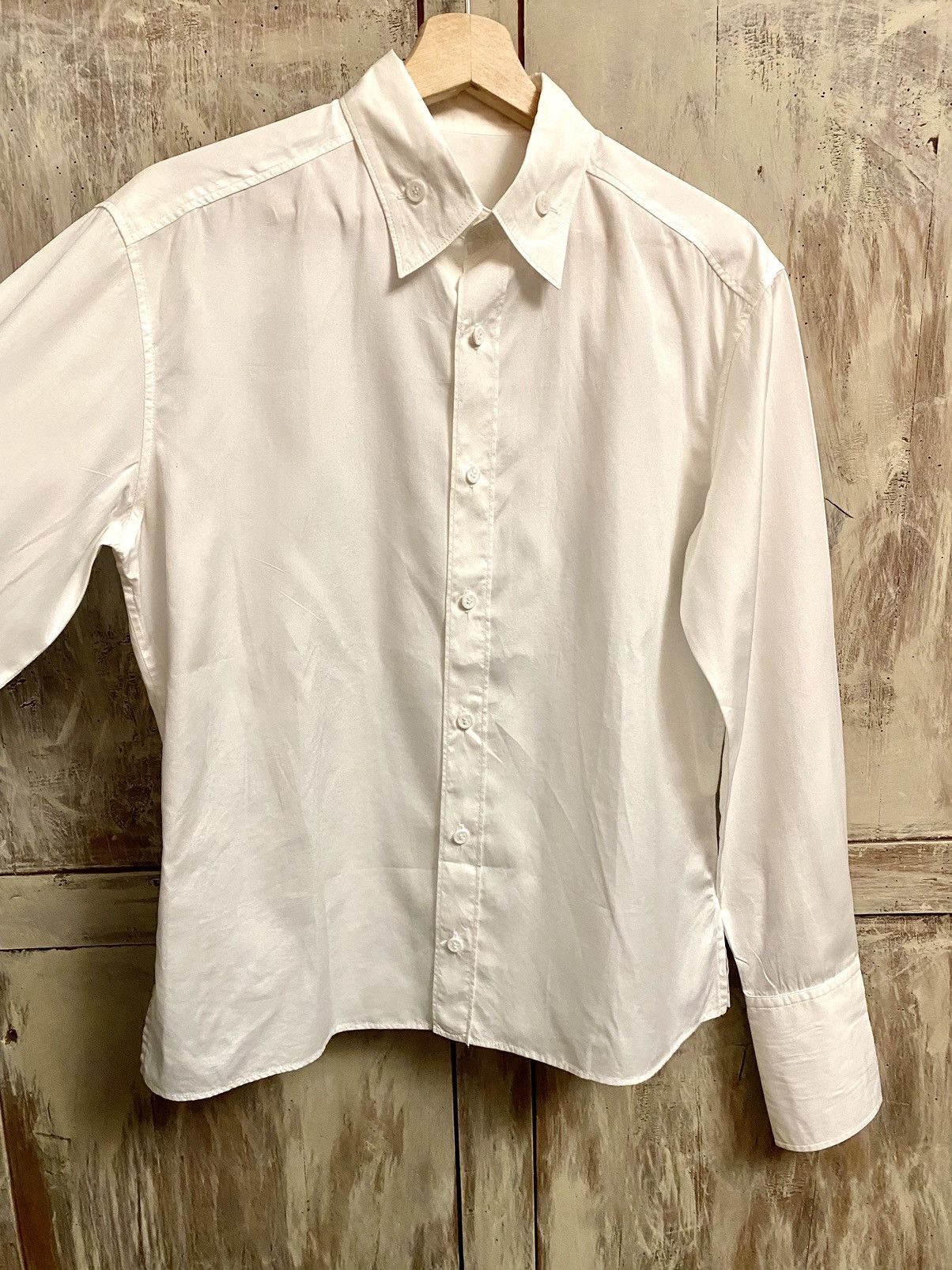 Yohji Yamamoto Yohji Yamamoto white cotton shirt 4 jp Size L / US 10 / IT 46 - 5 Thumbnail