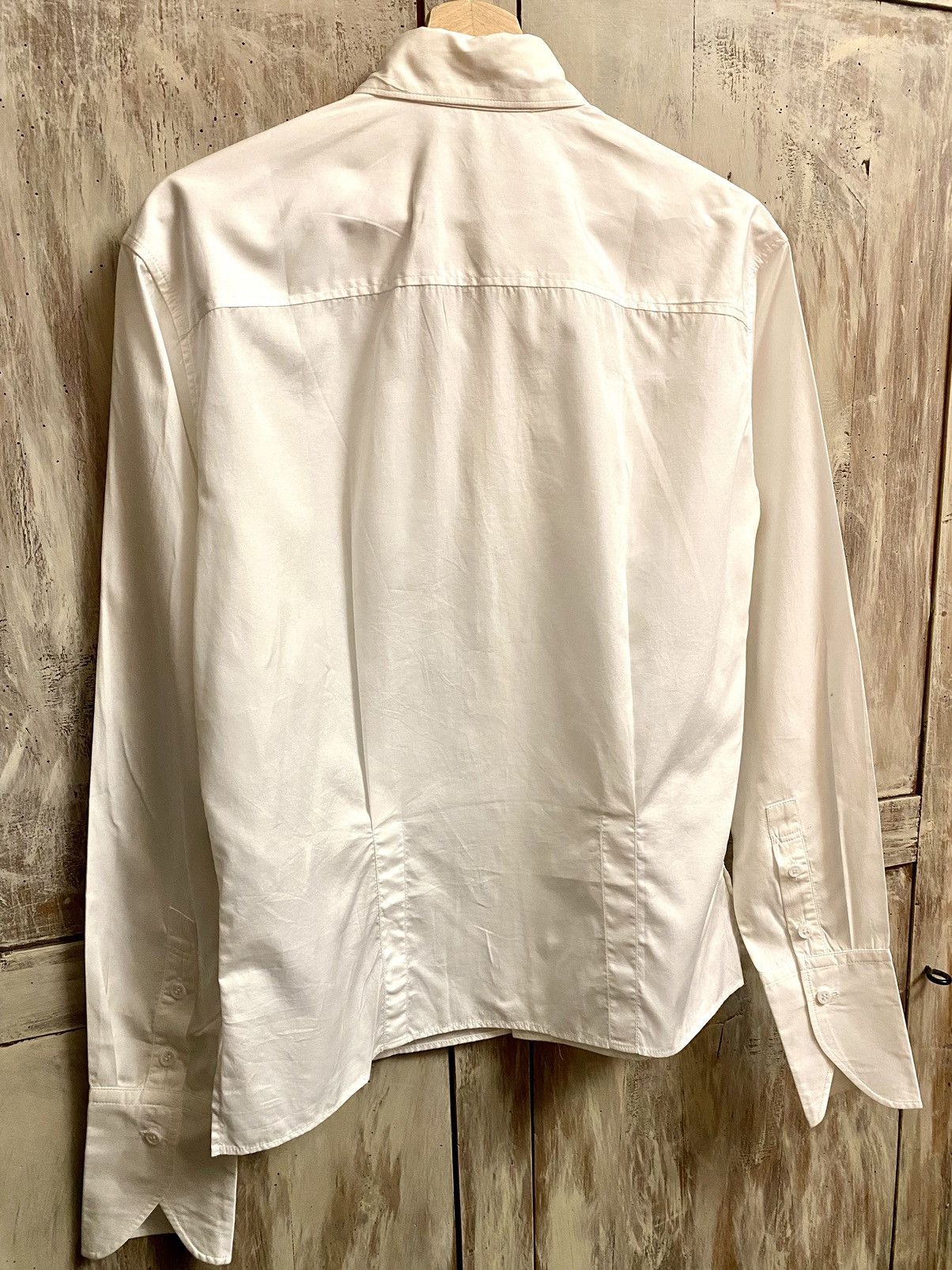 Yohji Yamamoto Yohji Yamamoto white cotton shirt 4 jp Size L / US 10 / IT 46 - 7 Thumbnail