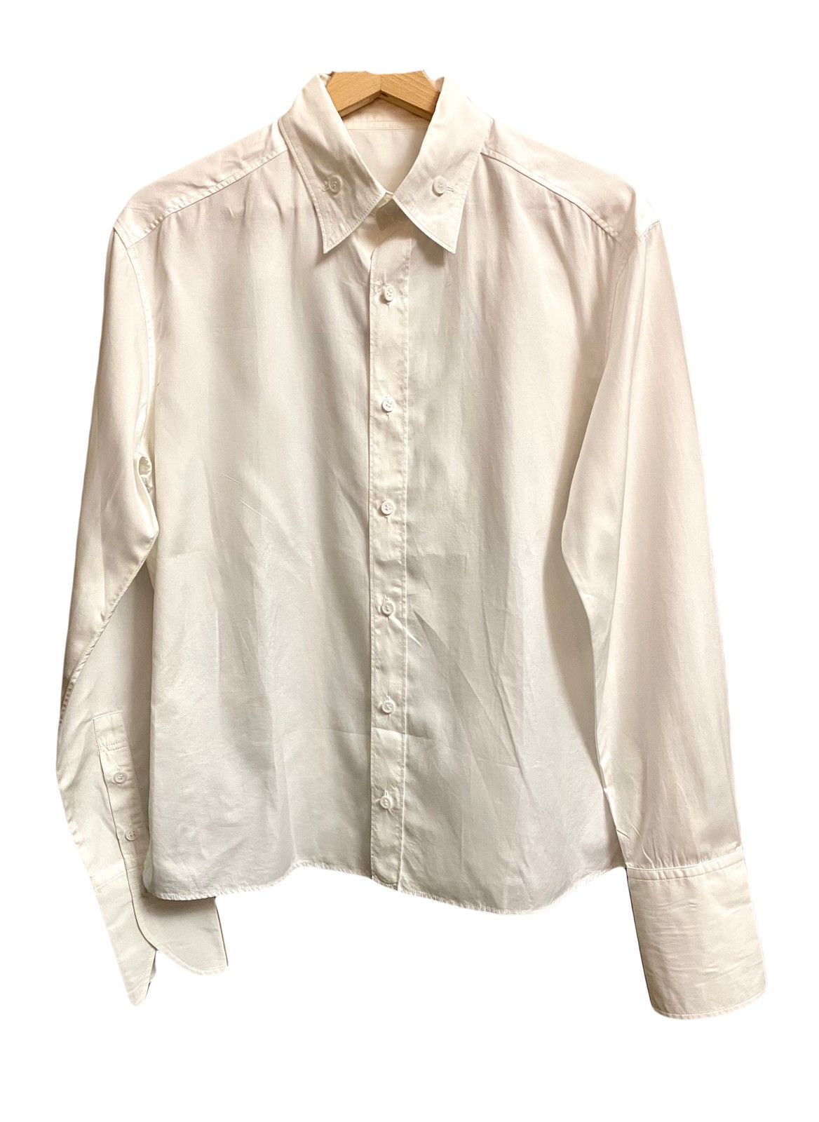 Yohji Yamamoto Yohji Yamamoto white cotton shirt 4 jp Size L / US 10 / IT 46 - 1 Thumbnail
