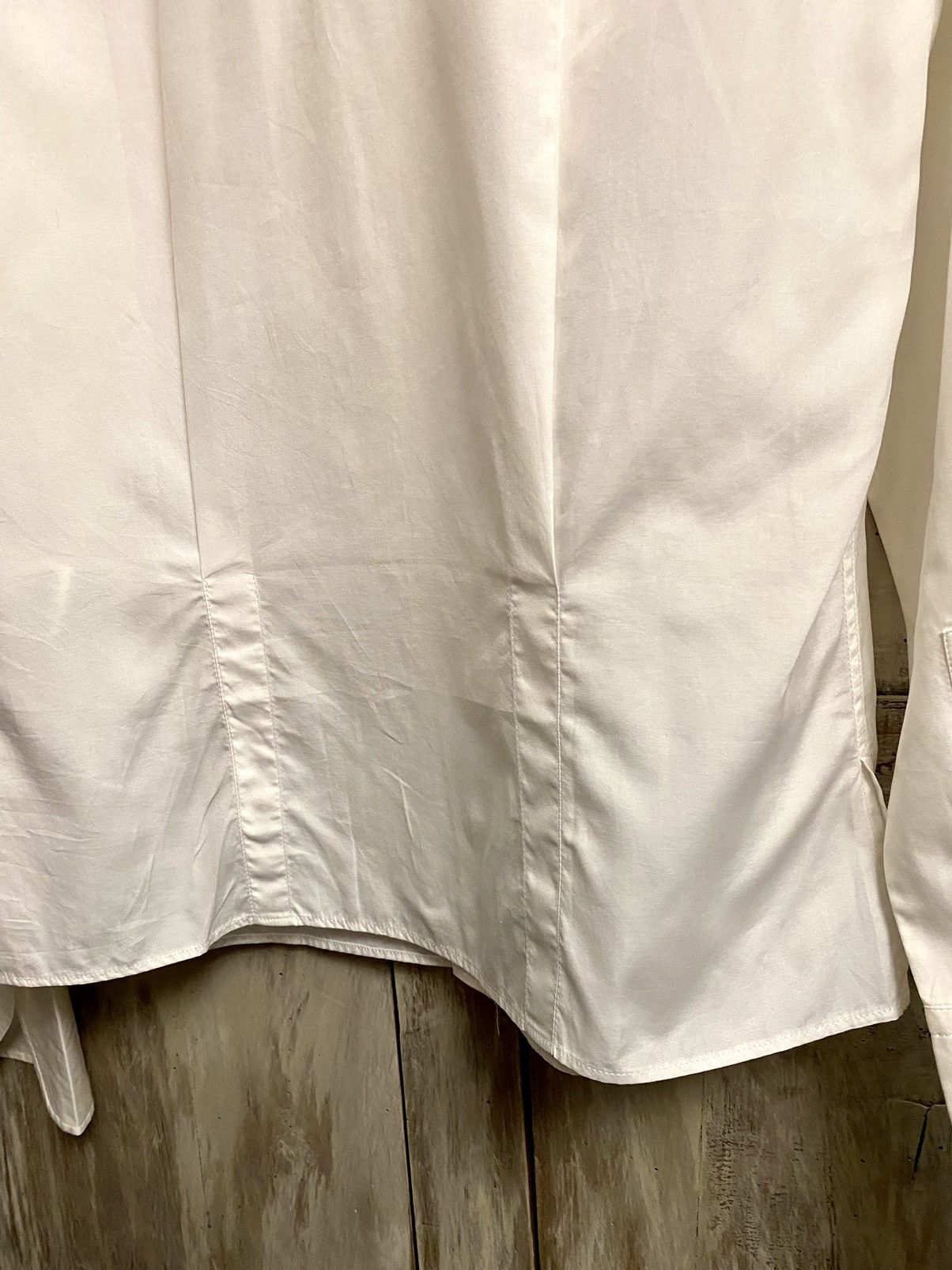Yohji Yamamoto Yohji Yamamoto white cotton shirt 4 jp Size L / US 10 / IT 46 - 8 Thumbnail
