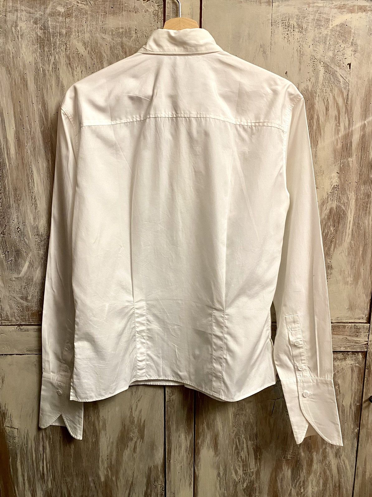 Yohji Yamamoto Yohji Yamamoto white cotton shirt 4 jp Size L / US 10 / IT 46 - 4 Thumbnail