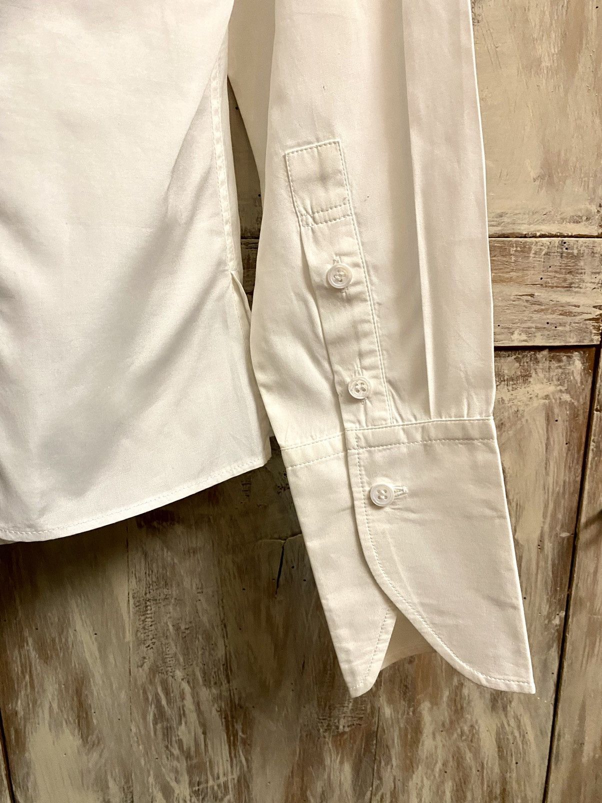 Yohji Yamamoto Yohji Yamamoto white cotton shirt 4 jp Size L / US 10 / IT 46 - 9 Thumbnail